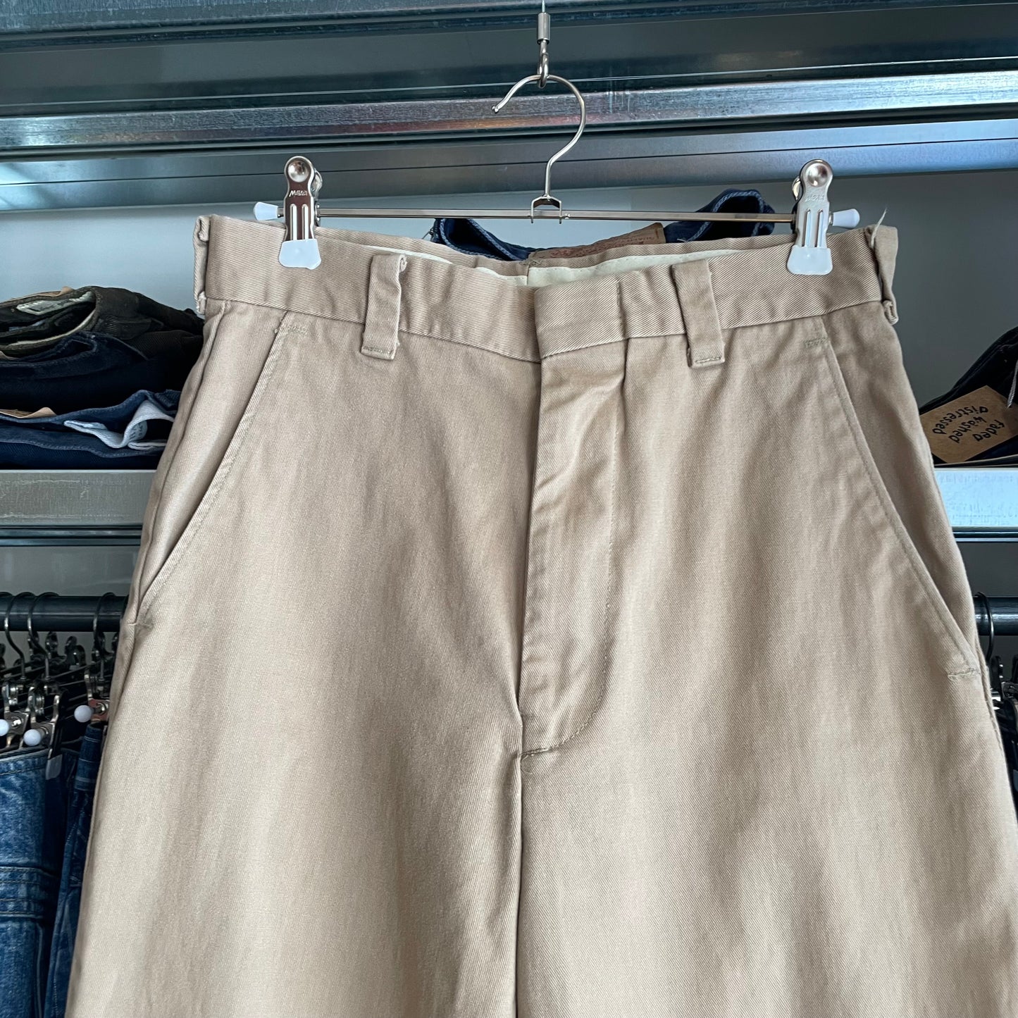 Chino Pants Khaki Talon Zip