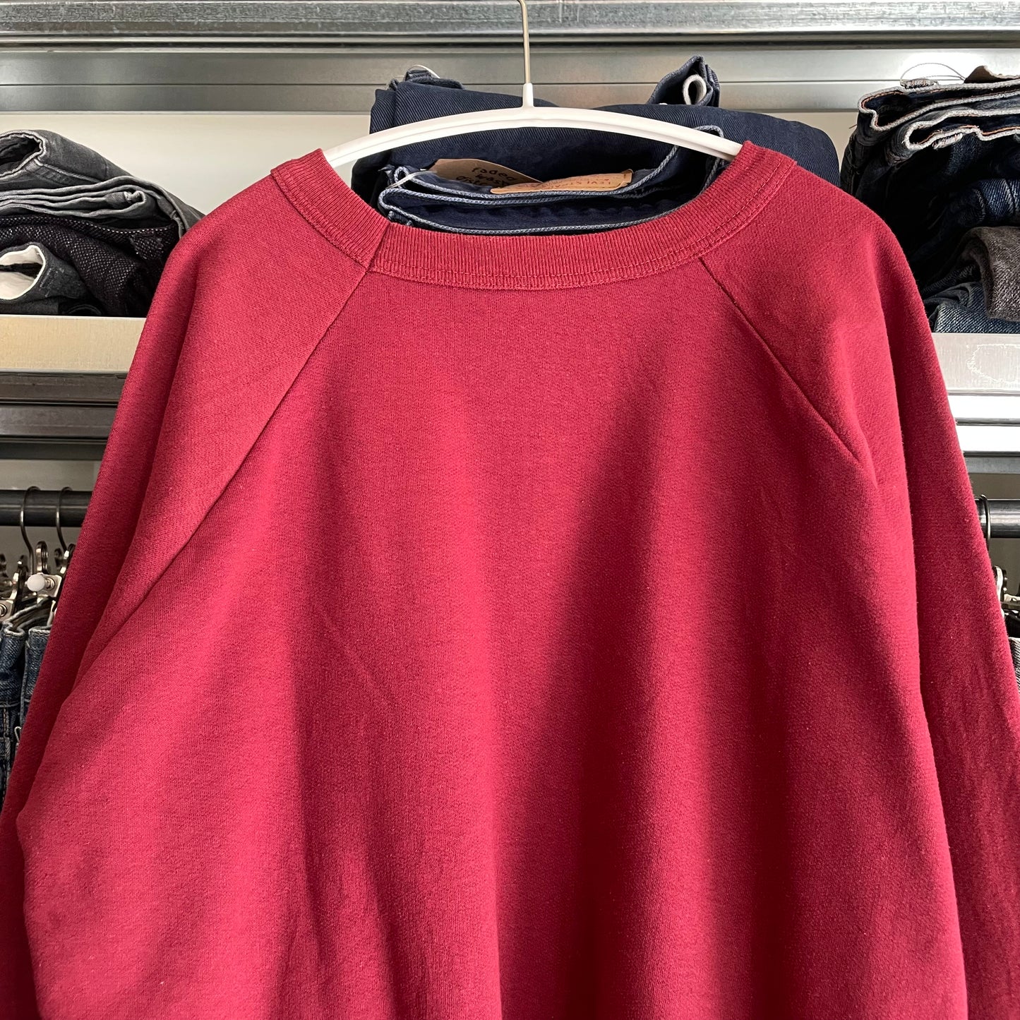 BANFF CANADA Sweatshirt Red Ranglan