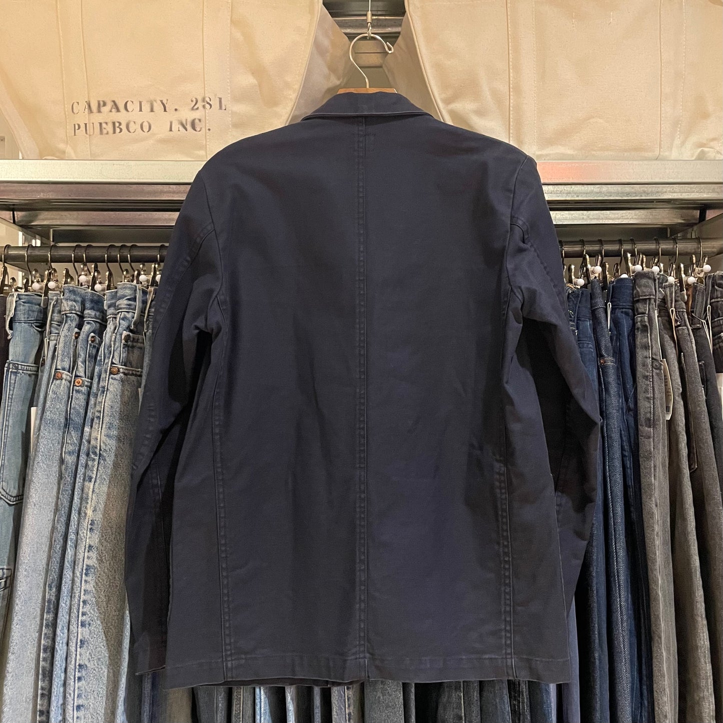 Work Jacket Washed Navy