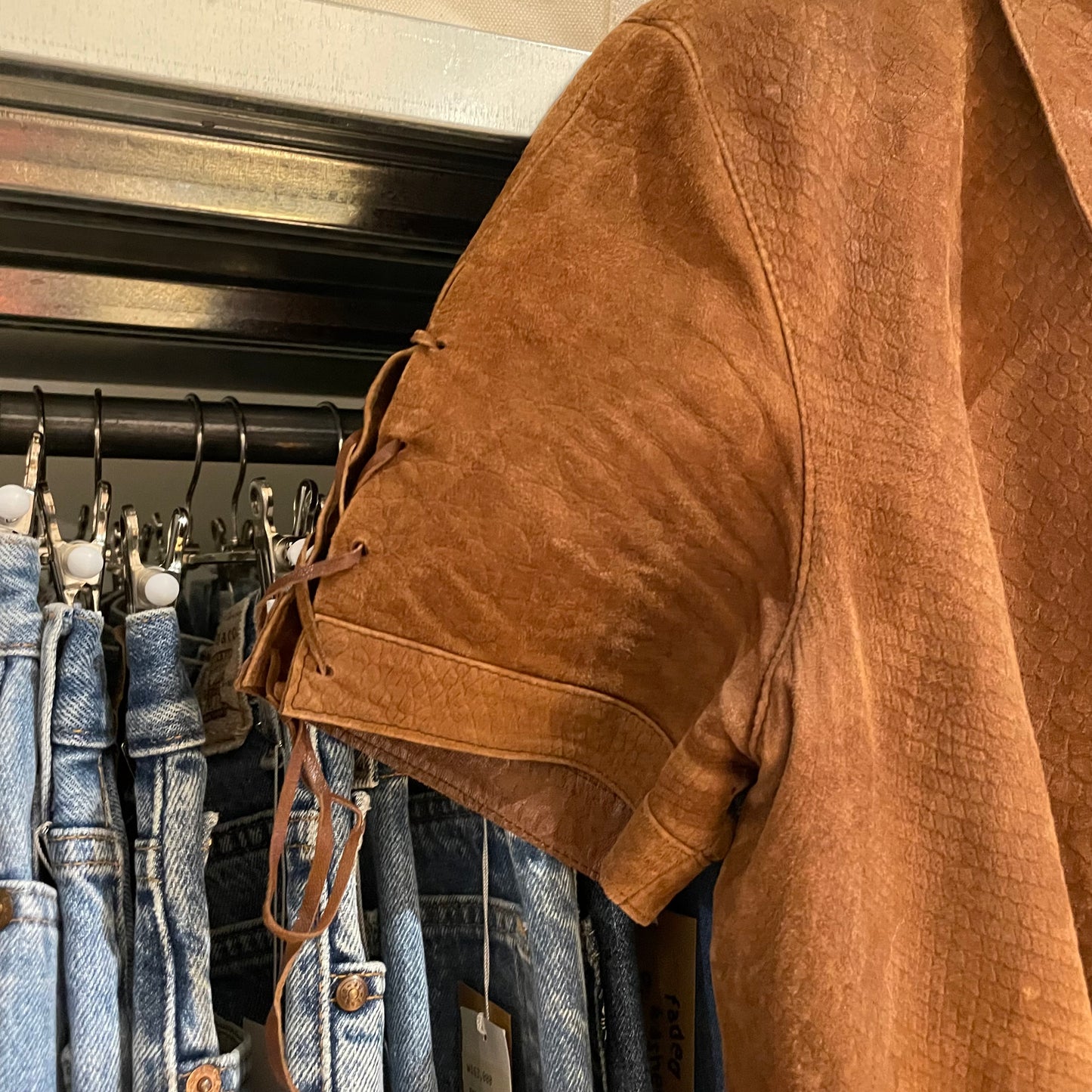 Reptile Texture Shirt Brown