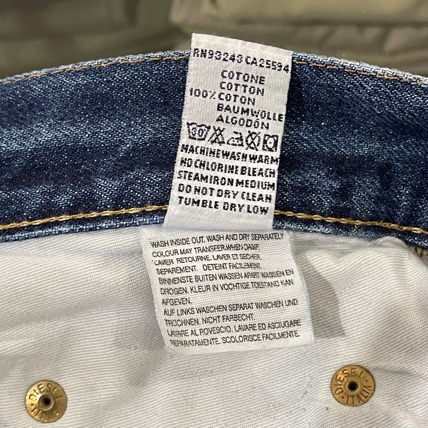 Regular Straight Jeans Dark Wash Indigo