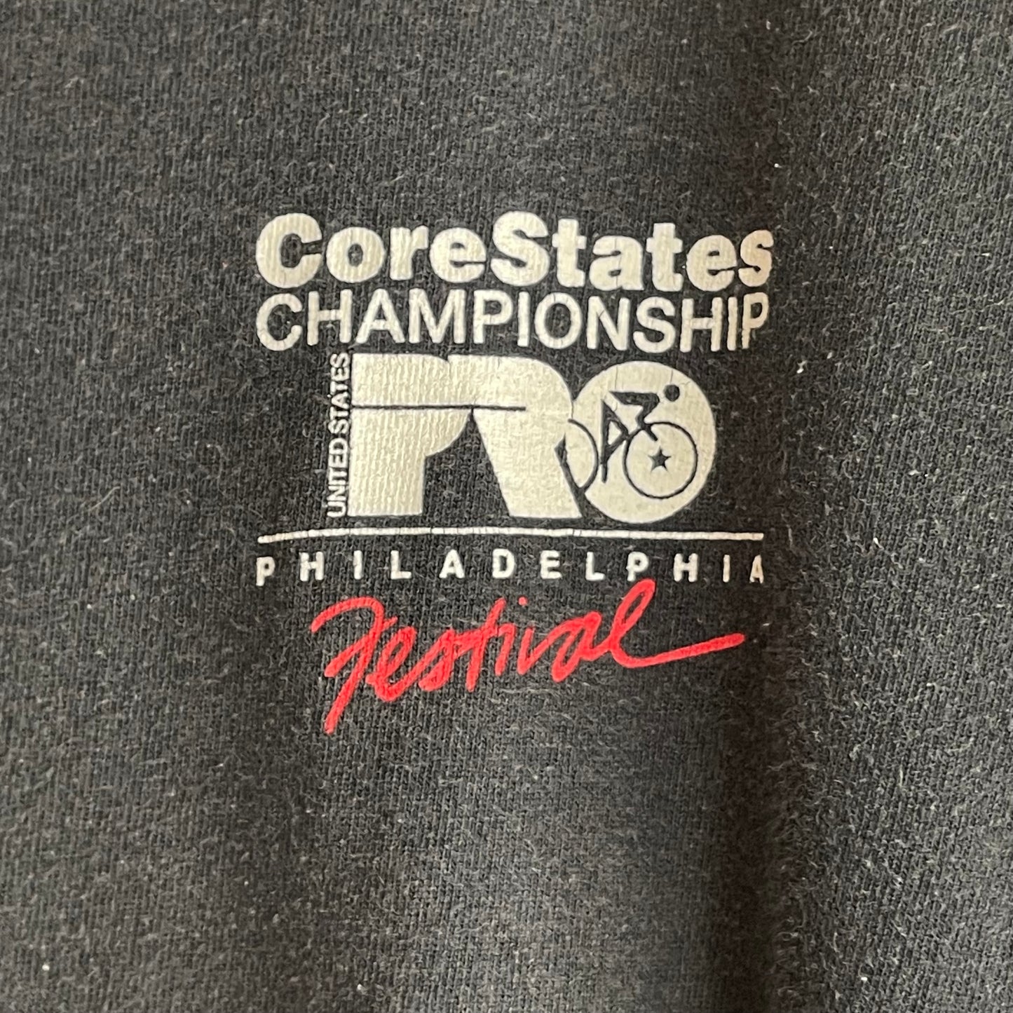 CoreStates Championship T-Shirt Black Faded