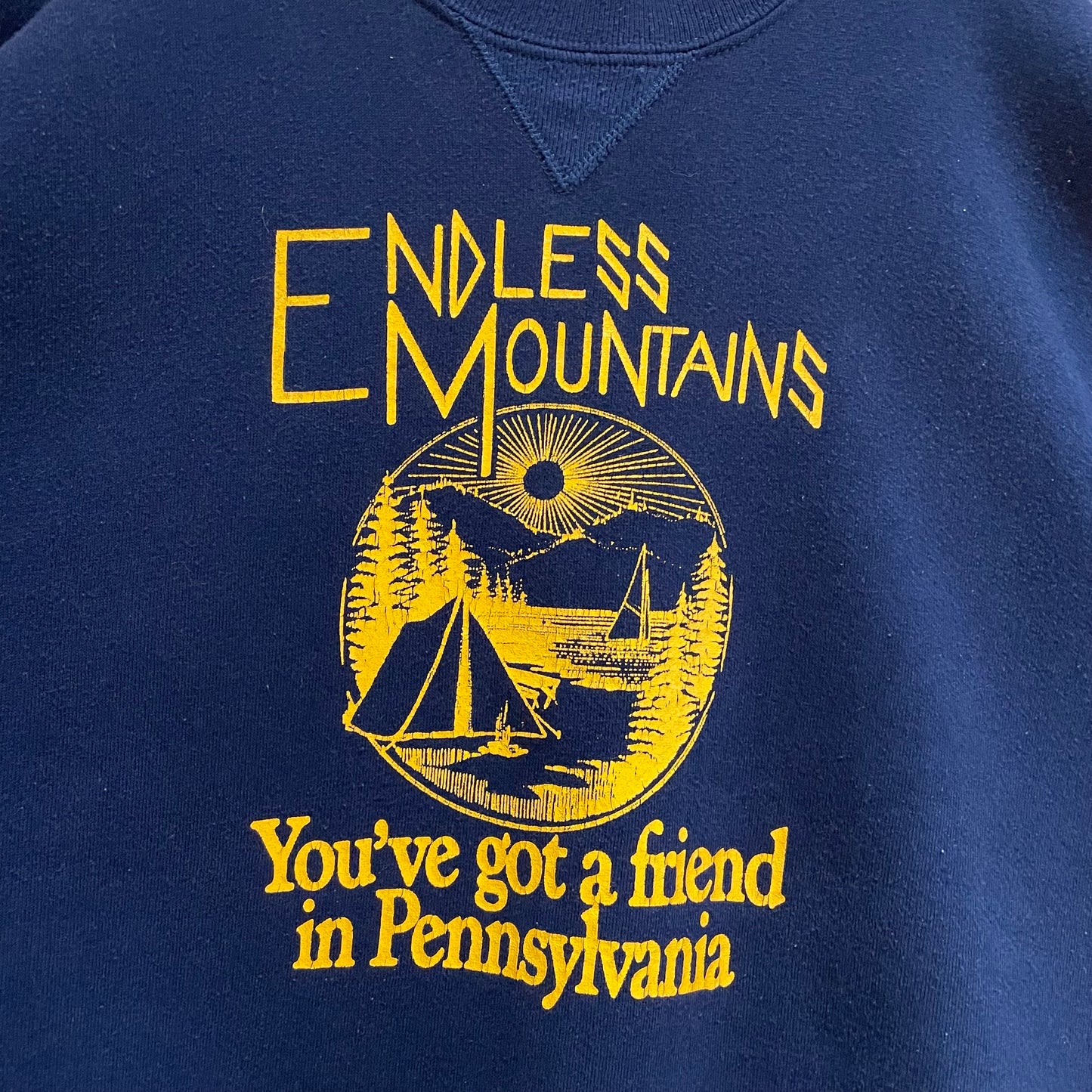 Endless Mountains Sweatshirt Navy Tubular