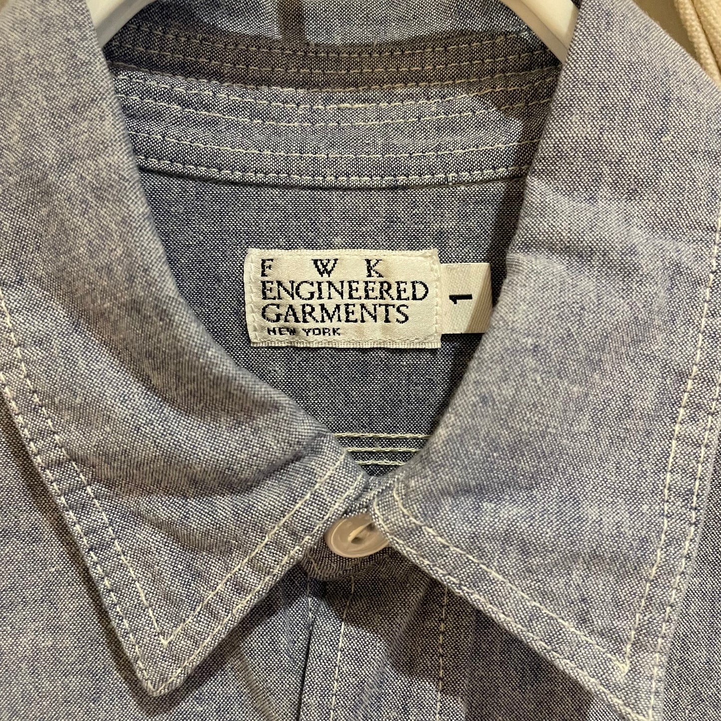 Chambray Work Shirt Gray