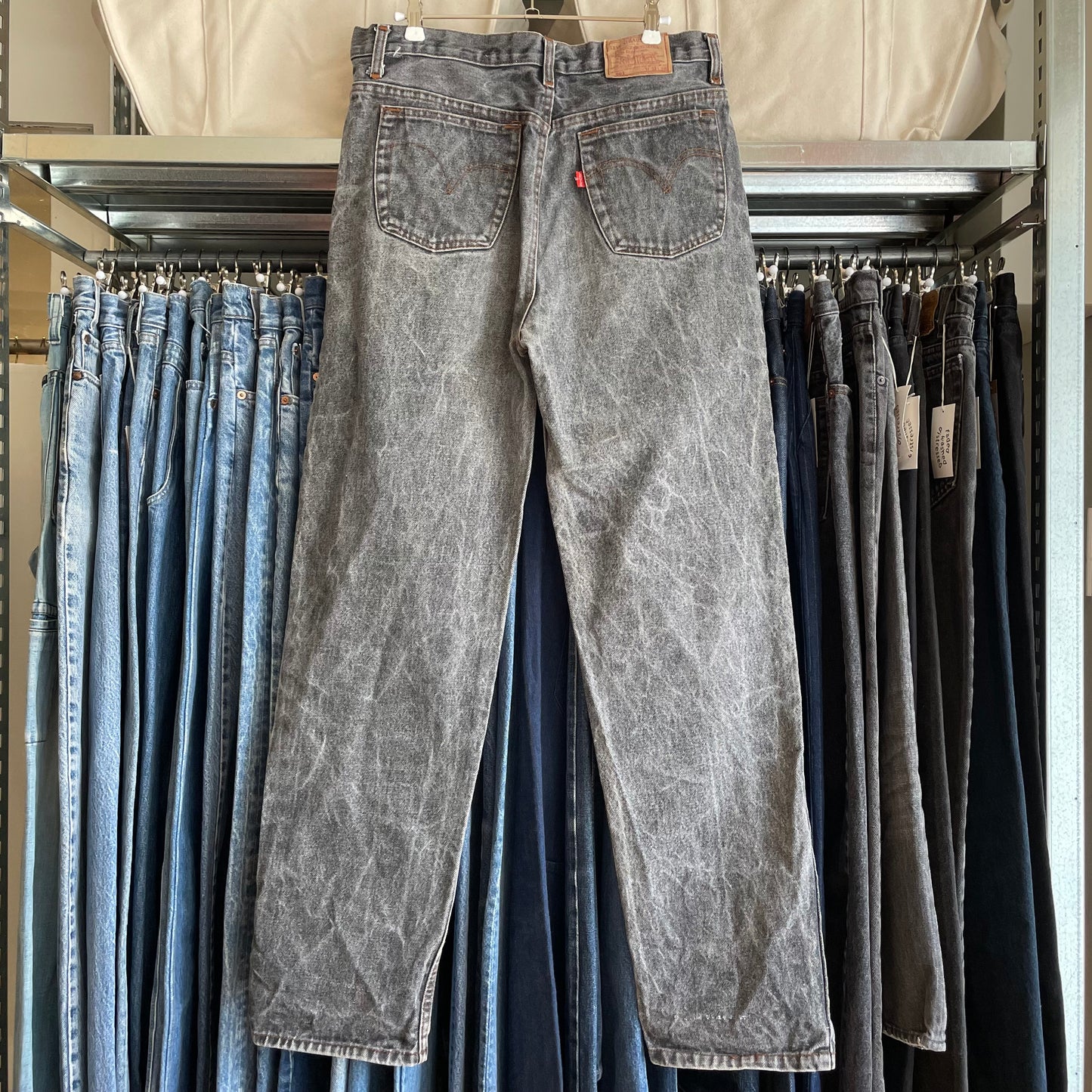 501 Jeans Regular Straight Washed Black