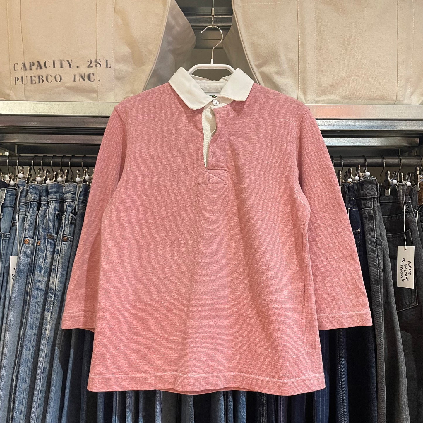 Heavyweight Rugby Shirt Pink