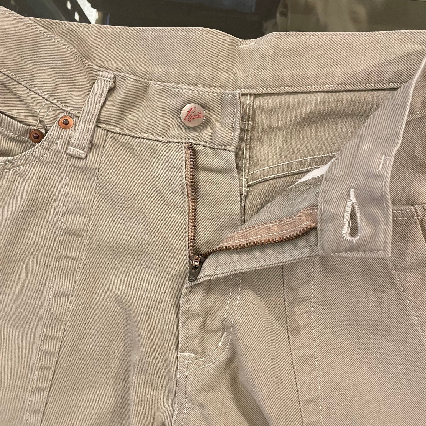 Beige Twill Work Pants Japan Made