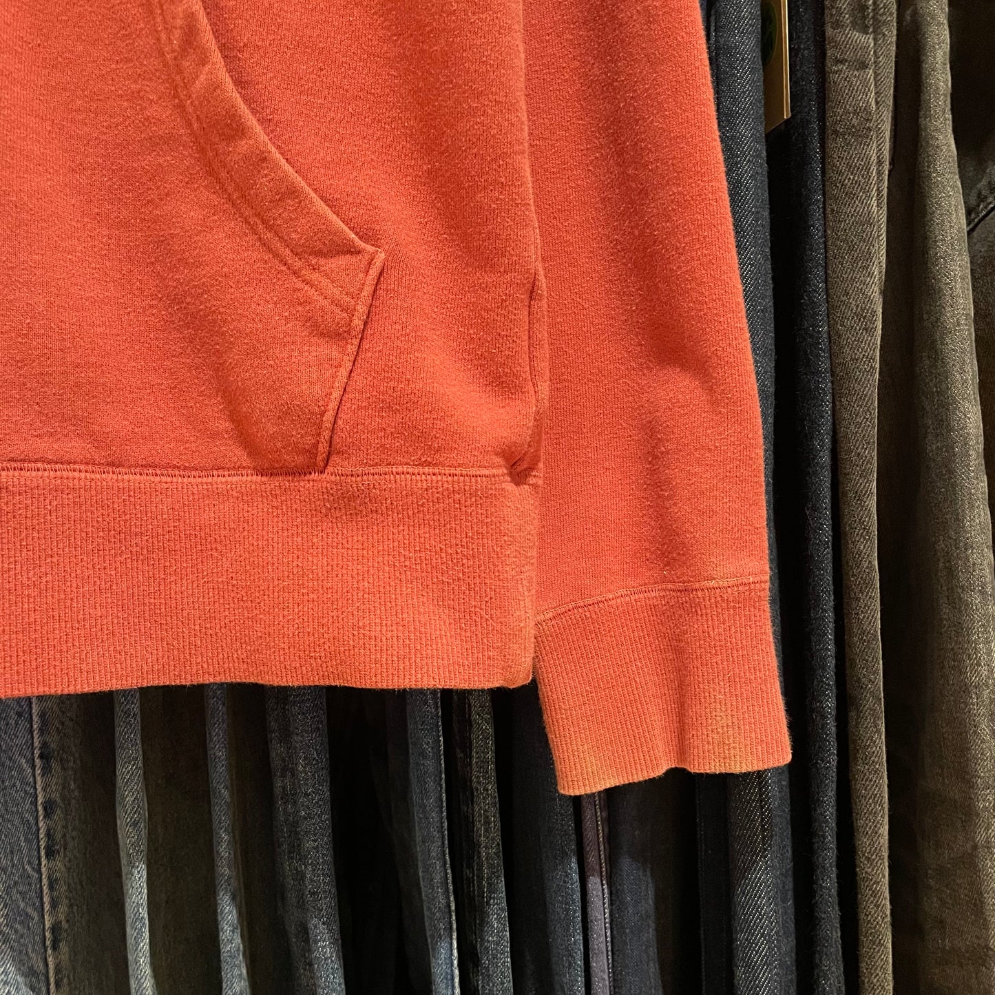 Red Faded Zip-Up Hoodie