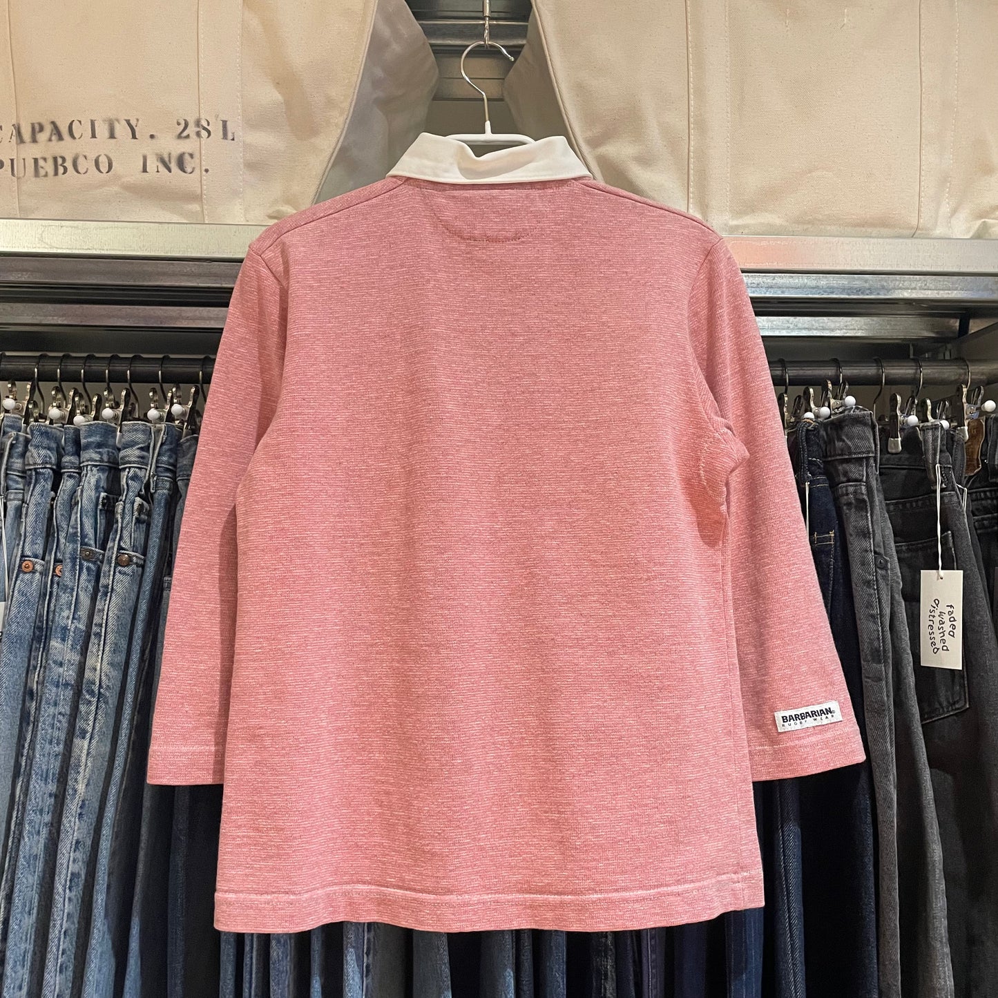 Heavyweight Rugby Shirt Pink