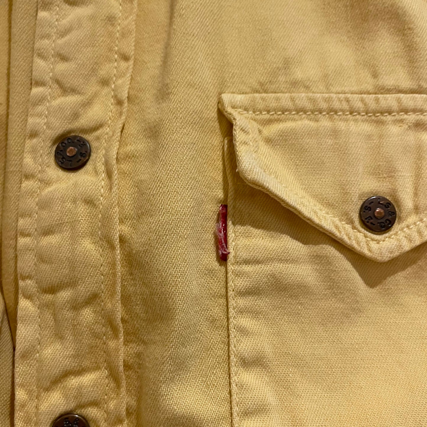 Western Snap Button Shirt Yellow