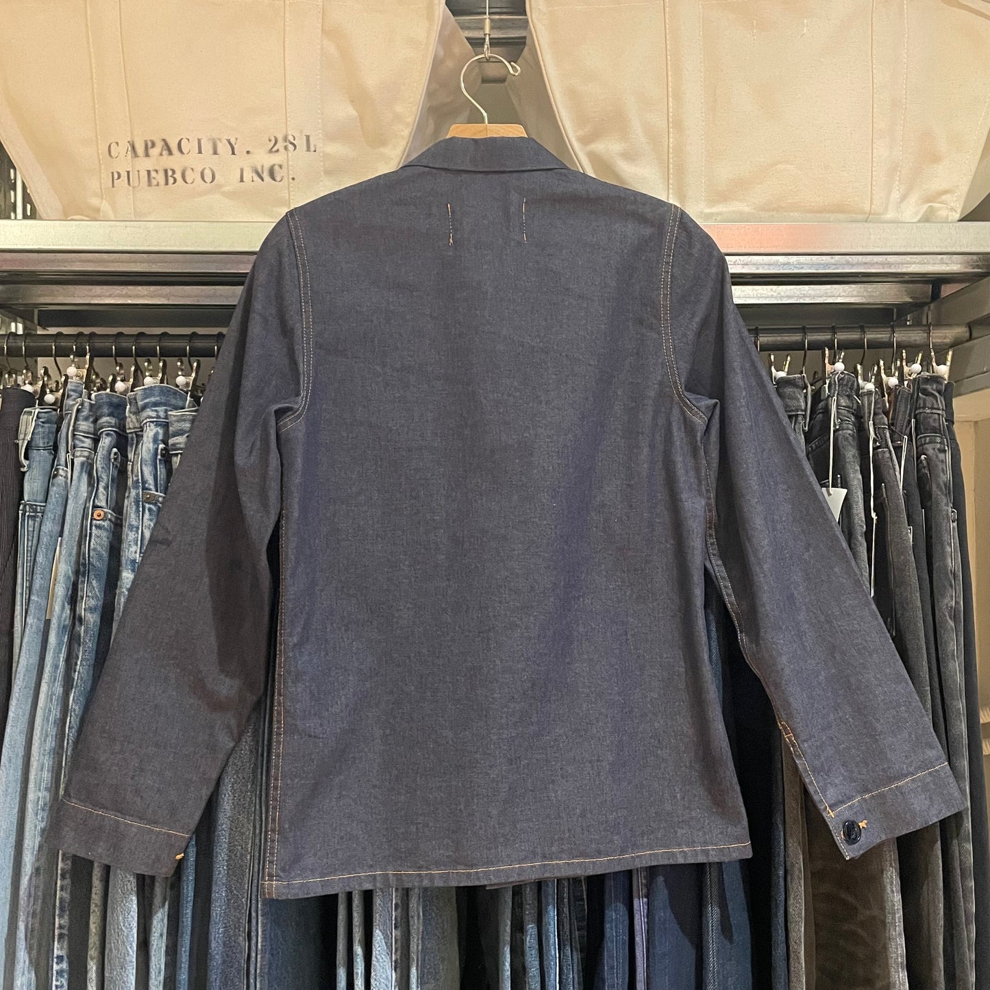 Denim Coveralls Jacket Indigo