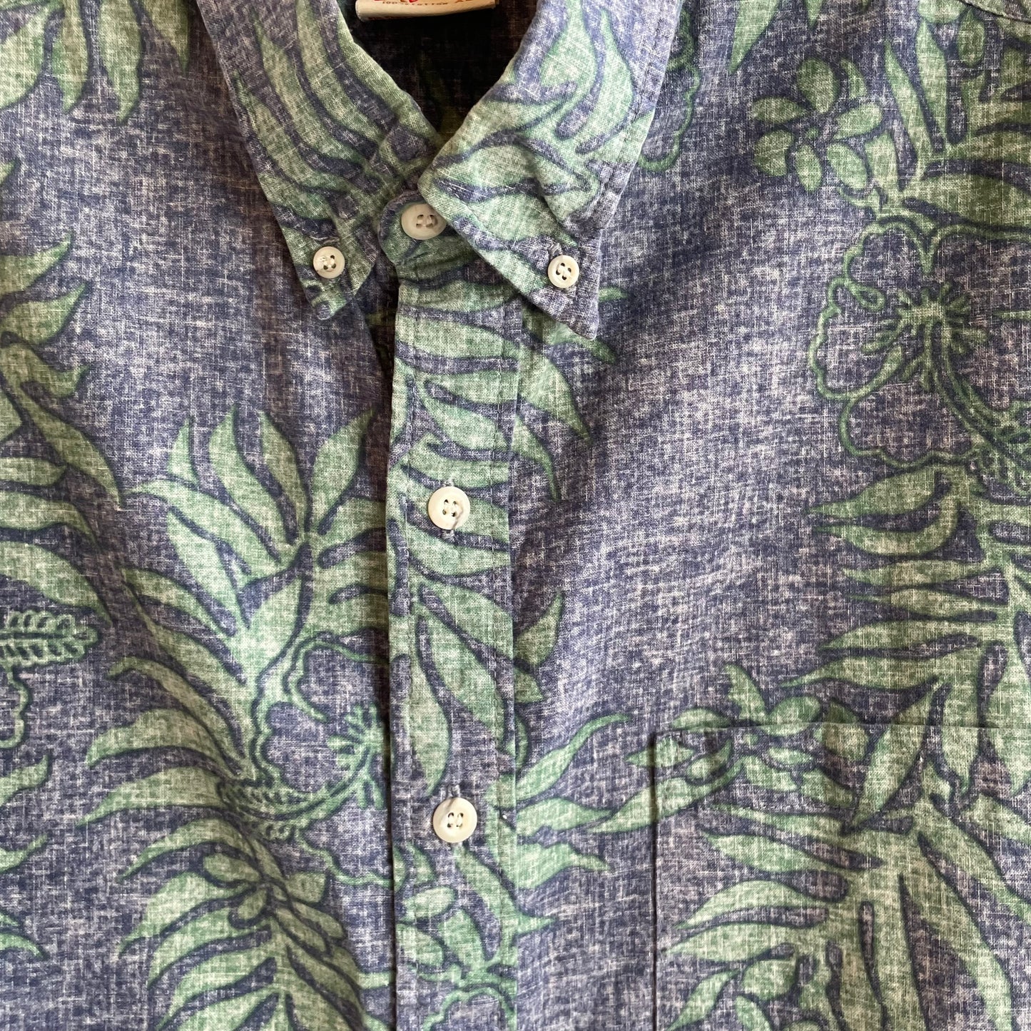 Tropical Aloha Shirt Blue