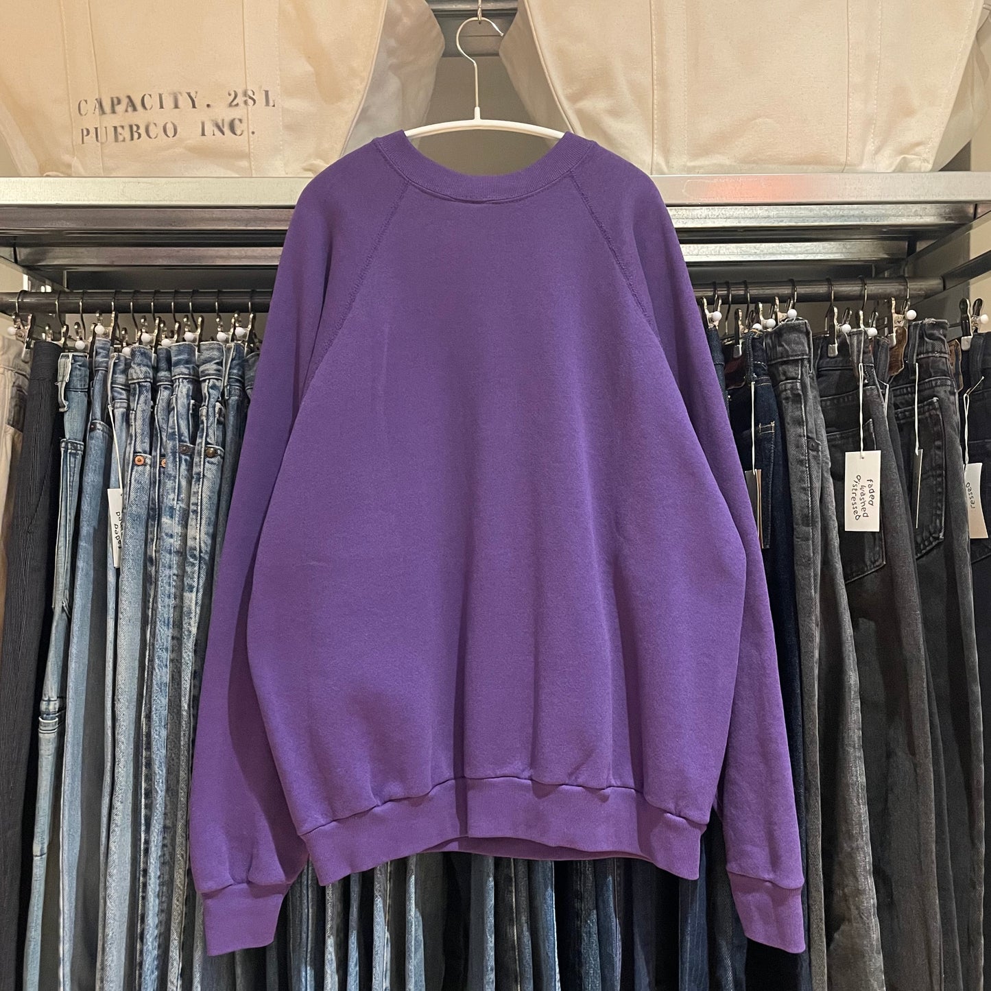 50/50 Tubular Blank Sweatshirt Purple