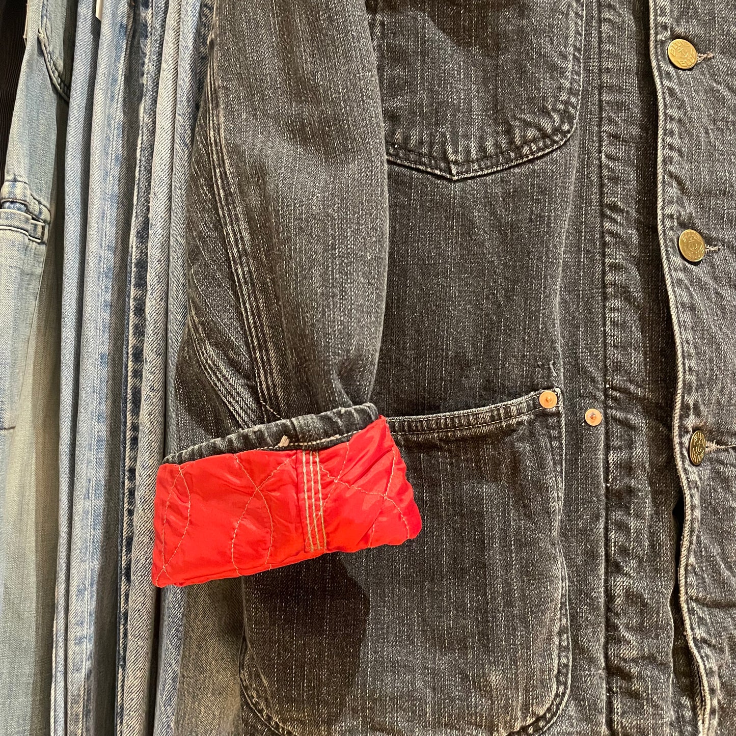 Fleece-Lined Denim Chore Jacket