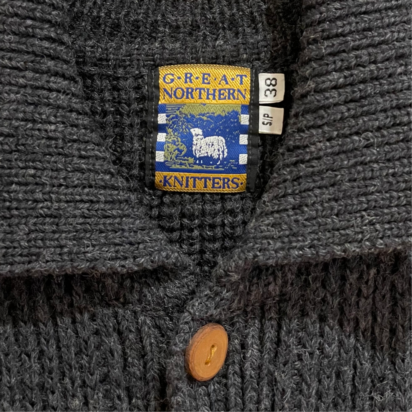 Ribbed Wool Cardigan Chacoal