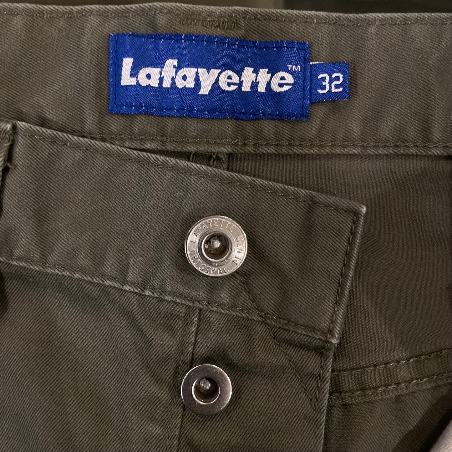 Lafayette Olive Green Cotton Shorts