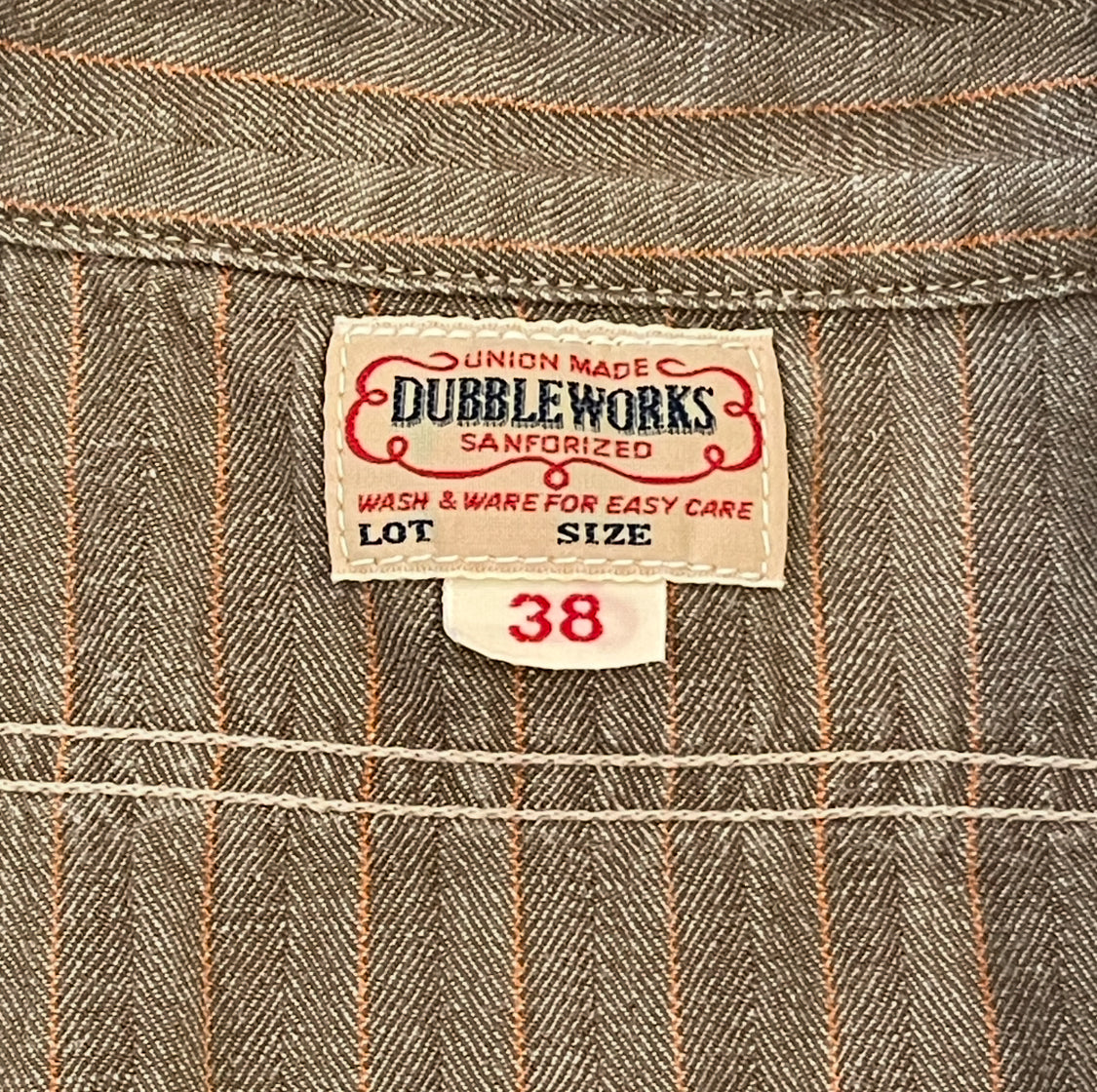 Herringbone Work Shirt Brown