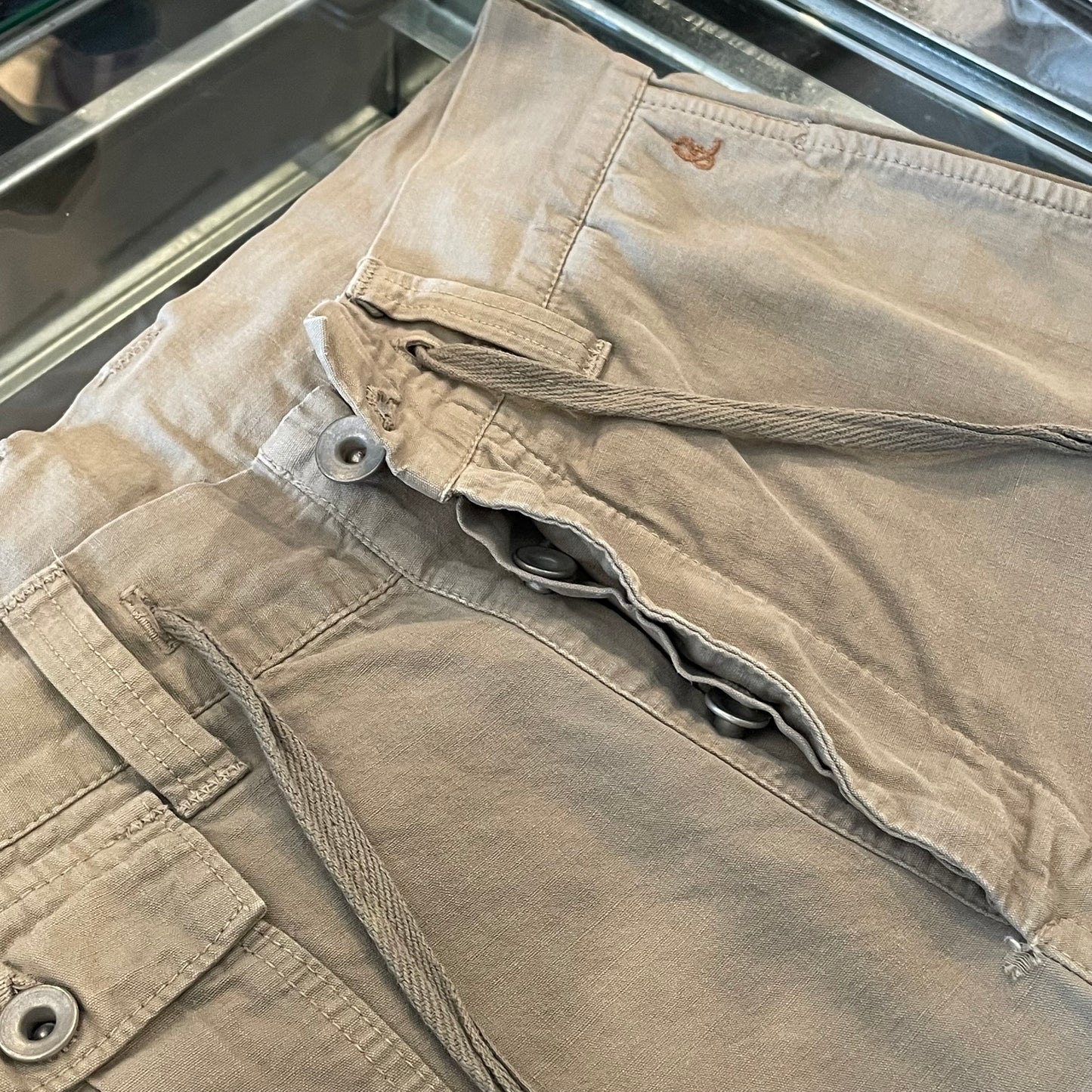 Cotton Shorts Khaki Light Cotton