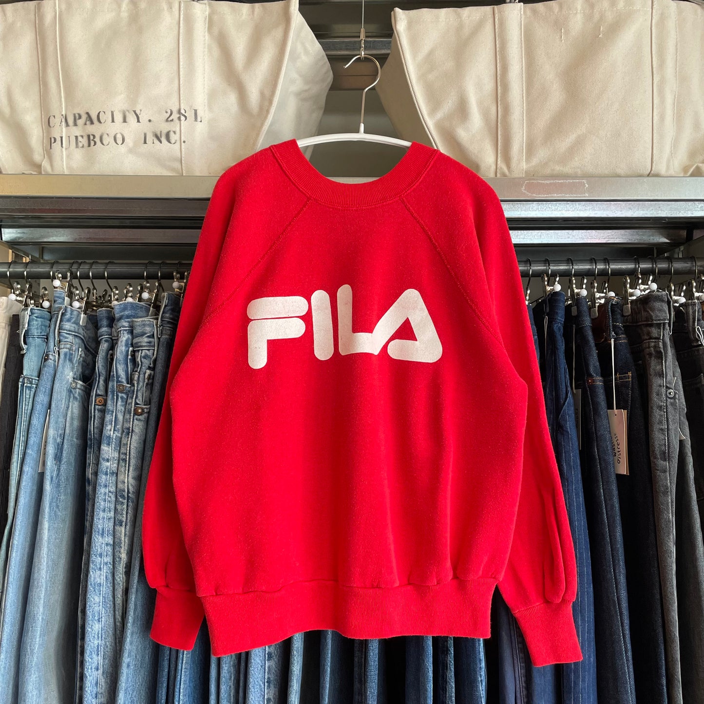 FILA 50/50 Tubular Sweatshirt Red