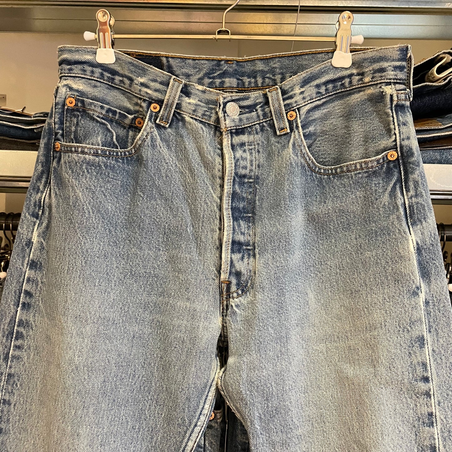 Faded Light Wash 501xx Denim Jeans