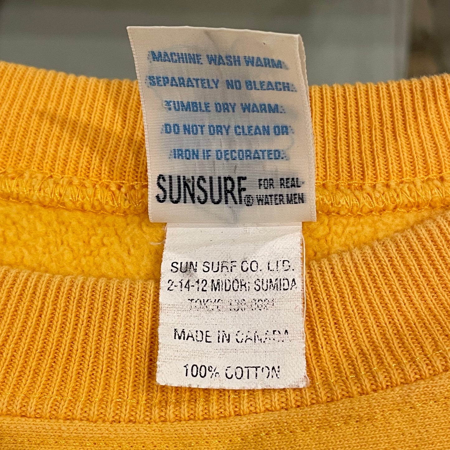 John Severson Vintage Surf Sweatshirt Yellow