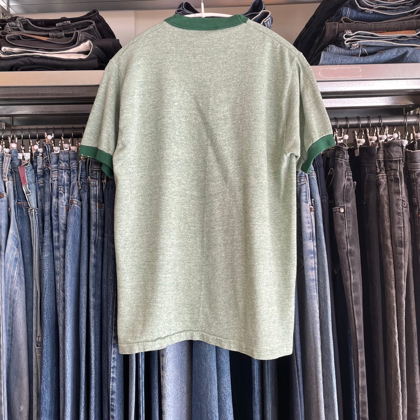 Share the Care Ringer T-Shirt Green