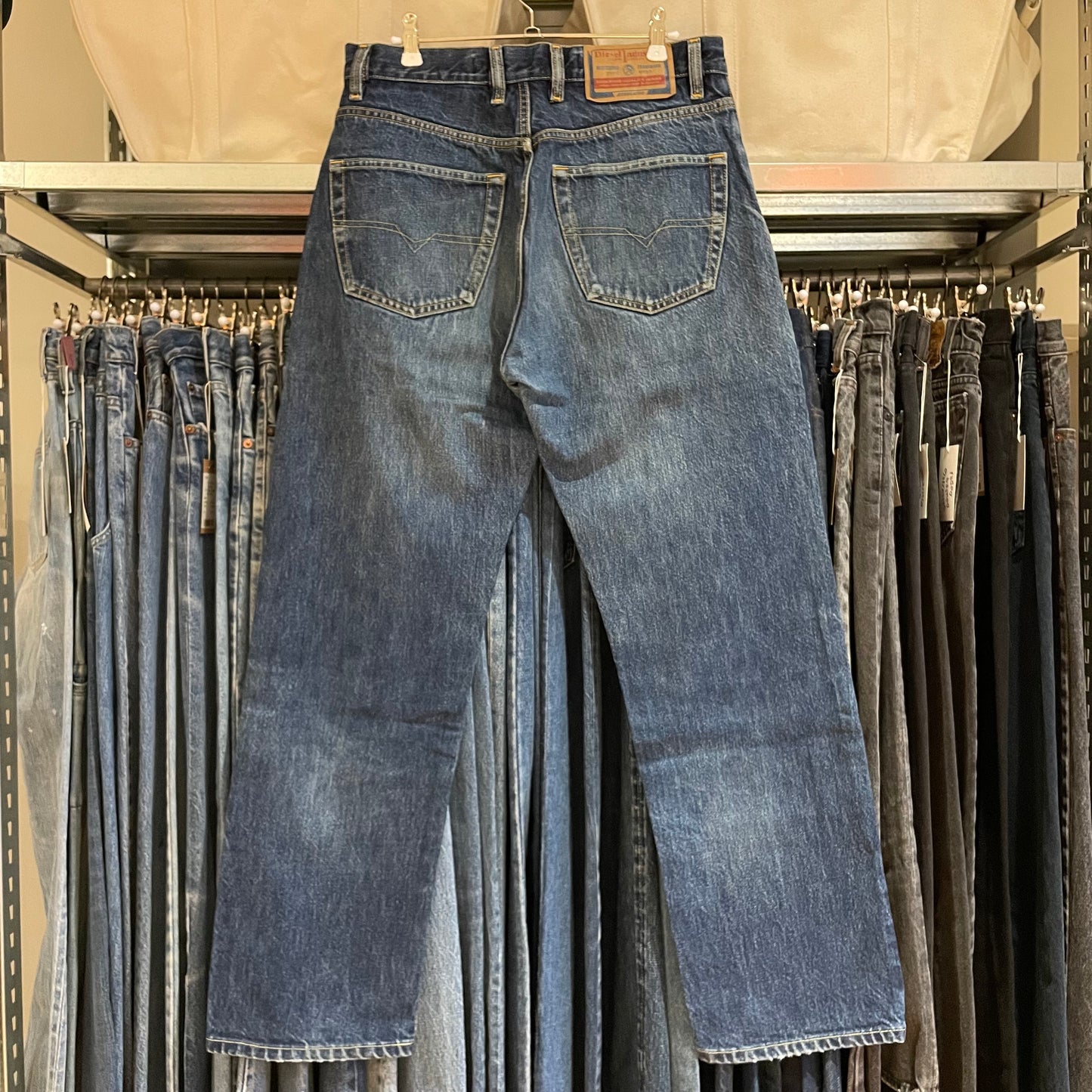 Regular Straight Jeans Dark Wash Indigo