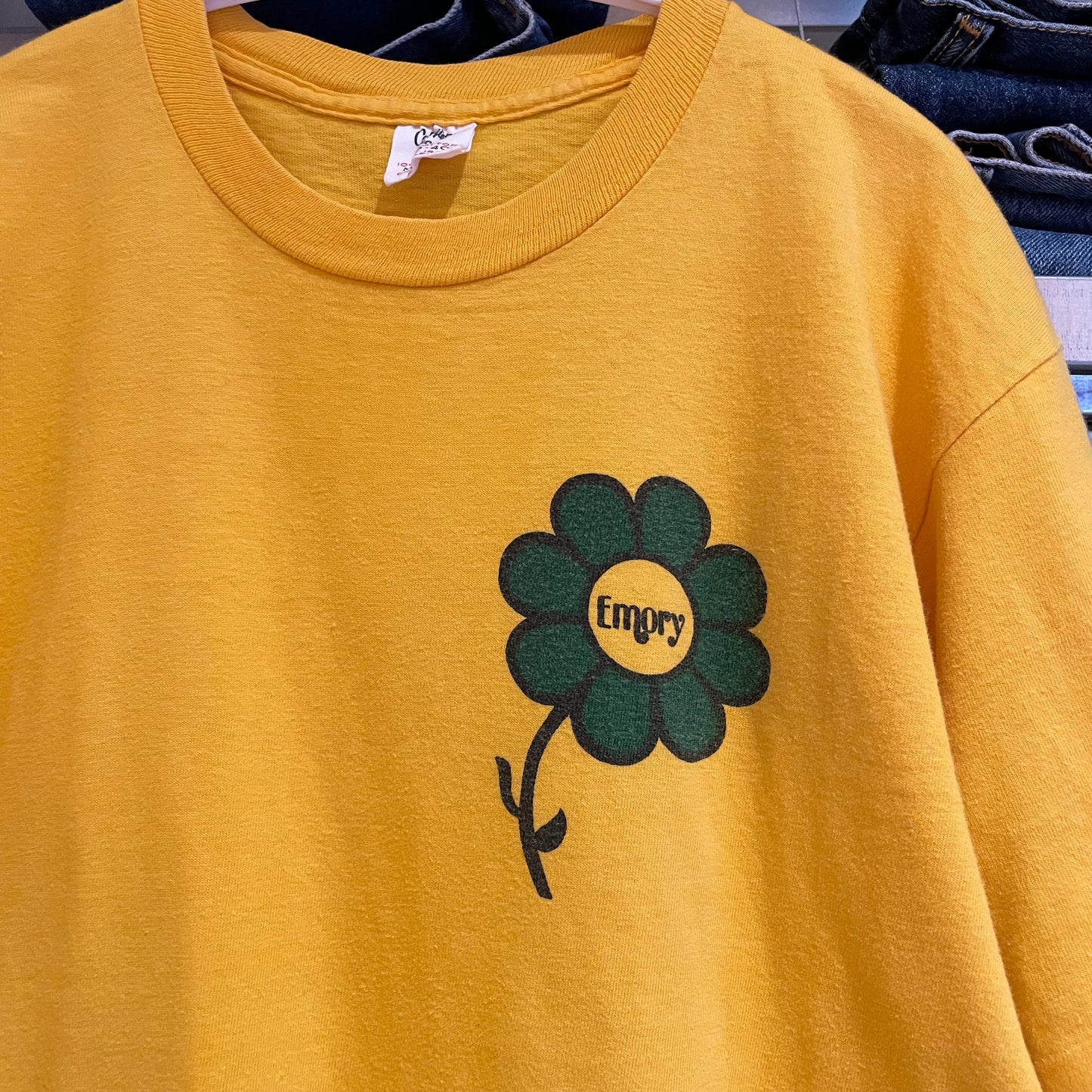 Flower Emory Print Tee Golden Yellow