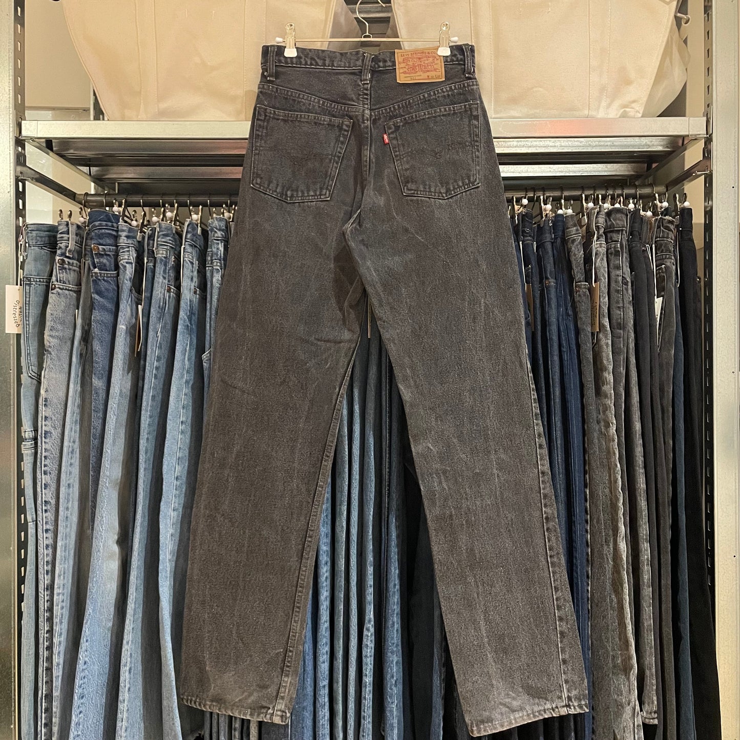 501 Jeans Regular Straight Washed Black