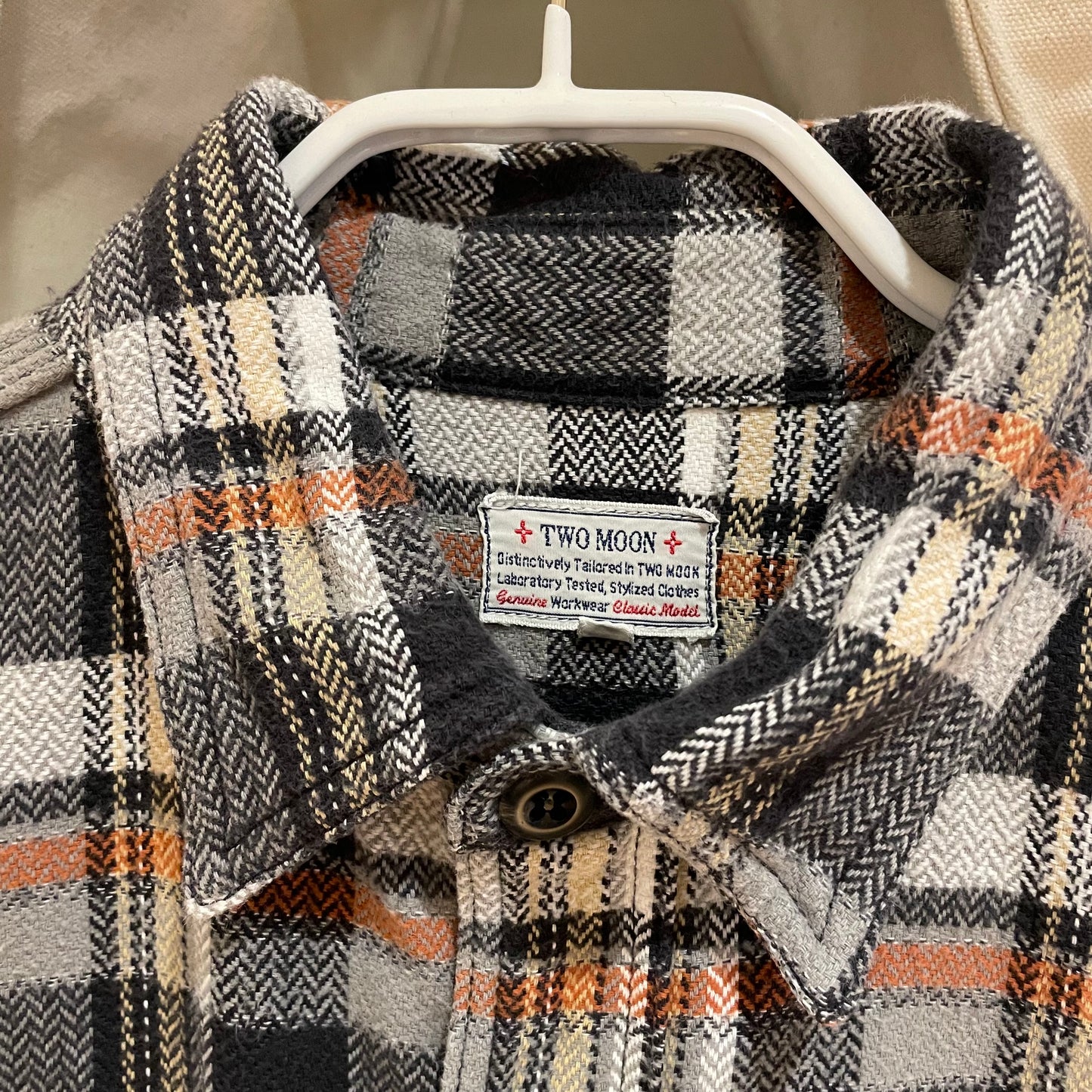 Brown/Gray Plaid Flannel Shirt