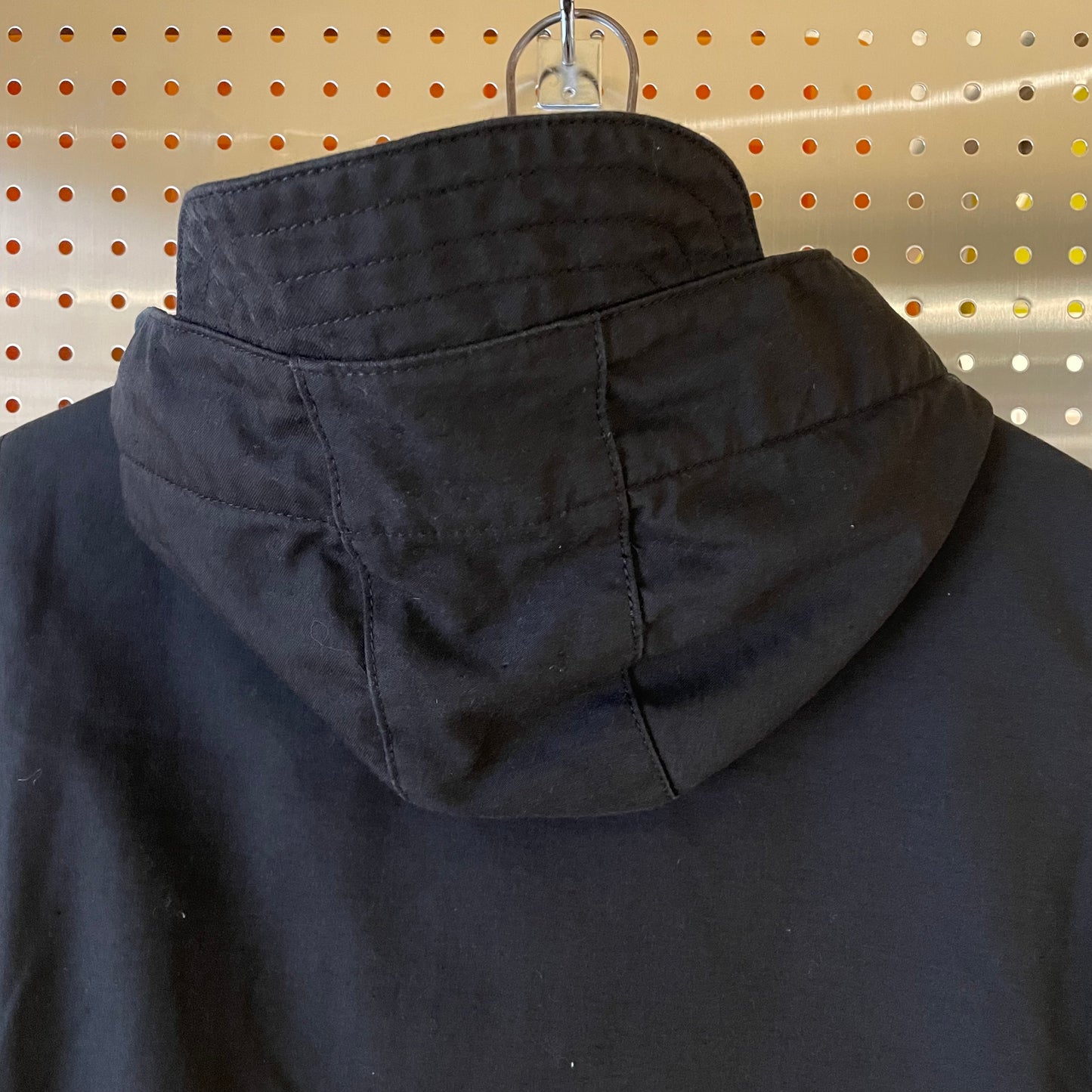 Hooded Duffle Jacket Black