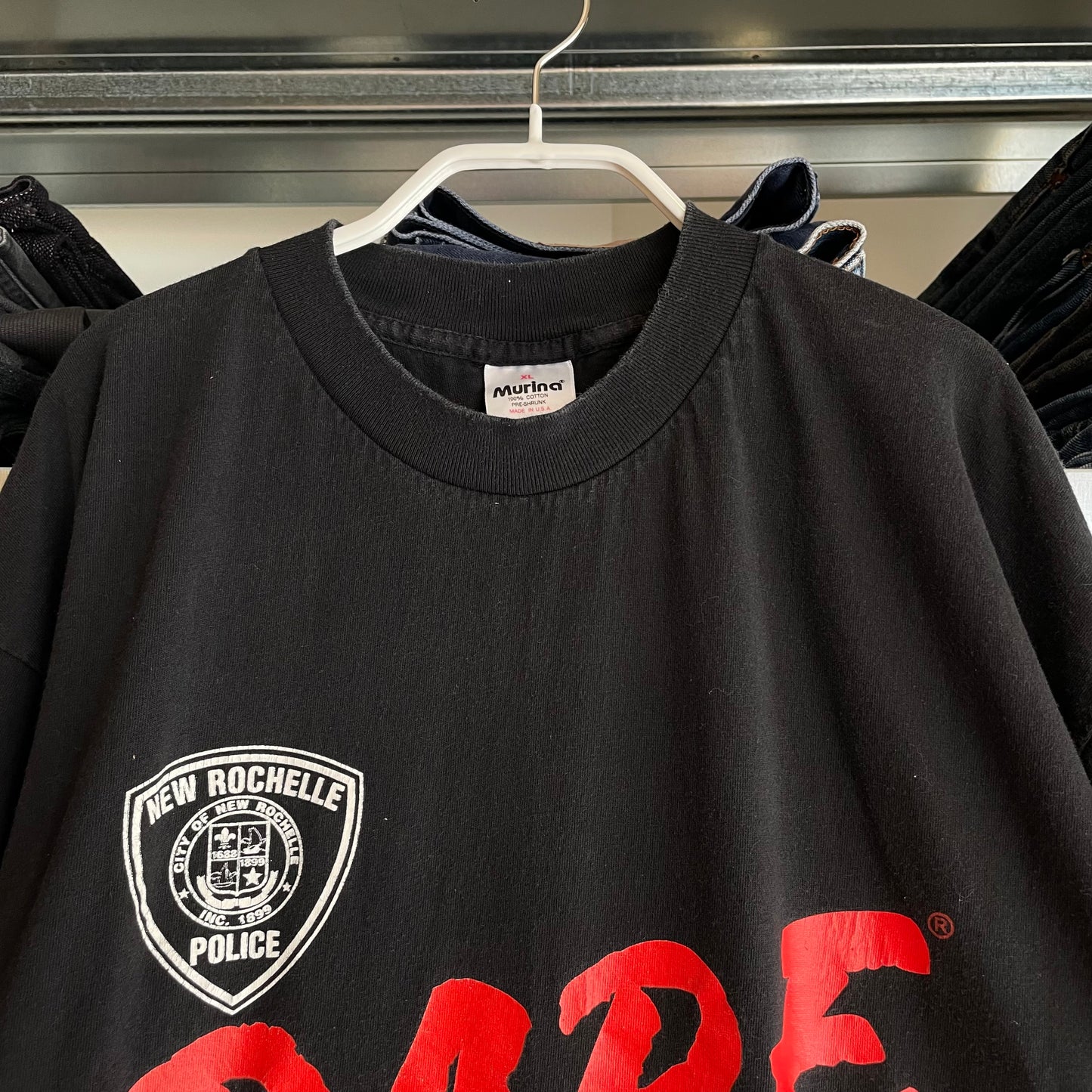 D.A.R.E. Police T-Shirt Black Cotton