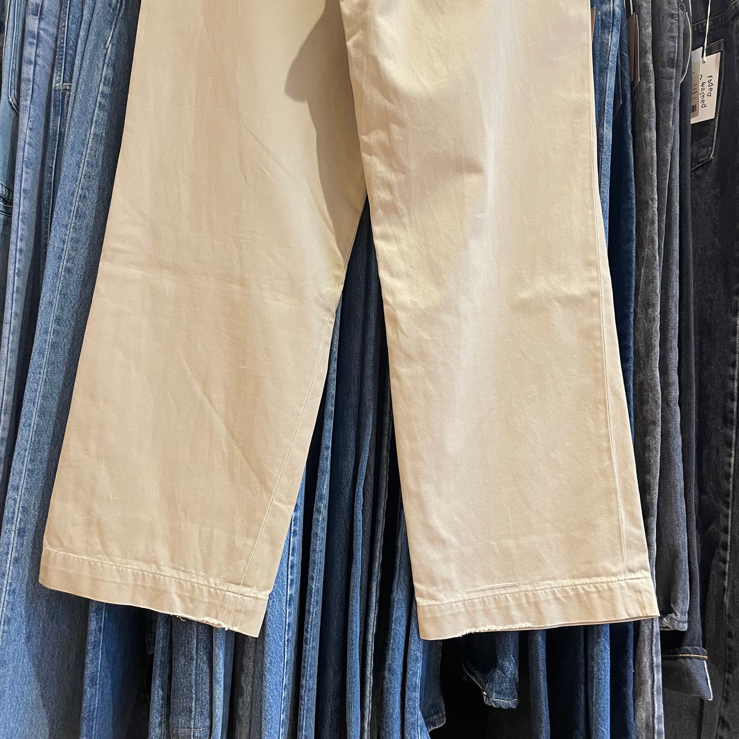 Military Chino Pants Distressed Scovill Zip
