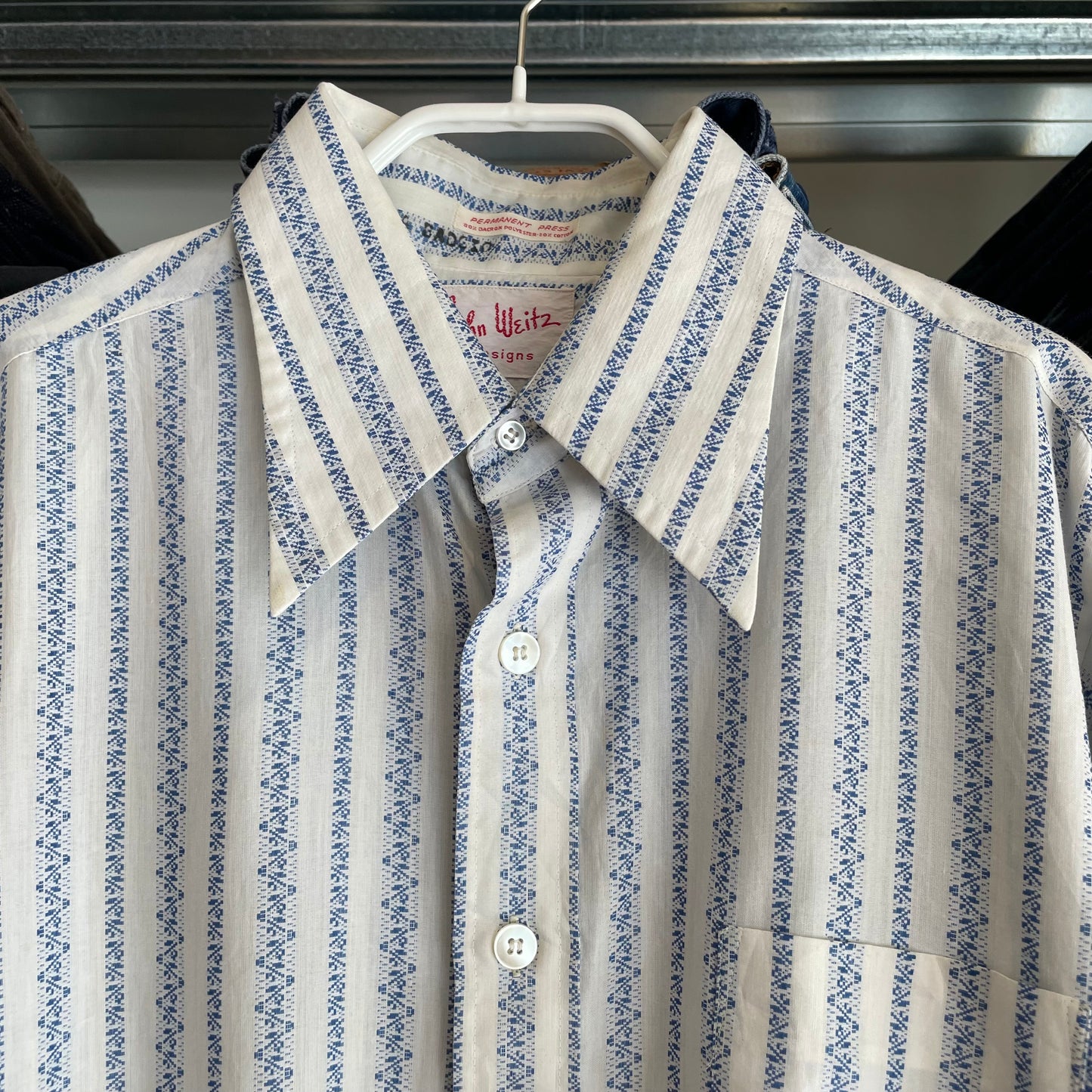 Striped Shirt White Blue