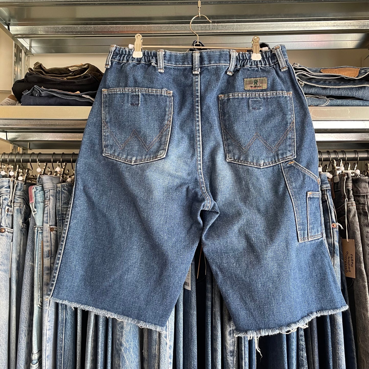 Denim Work Shorts Cutoff