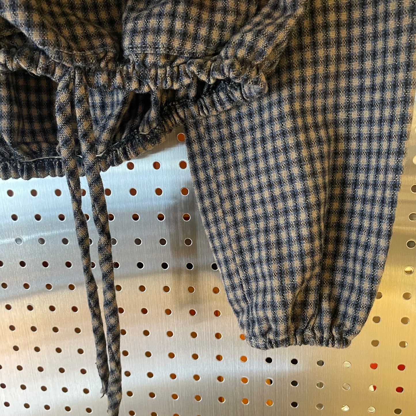 Check Drawstring Anorak