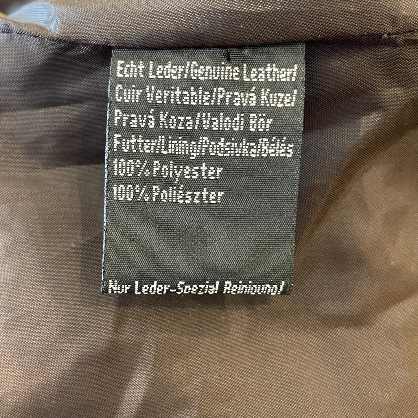 Whipstitch Genuine Leather Blazer Brown