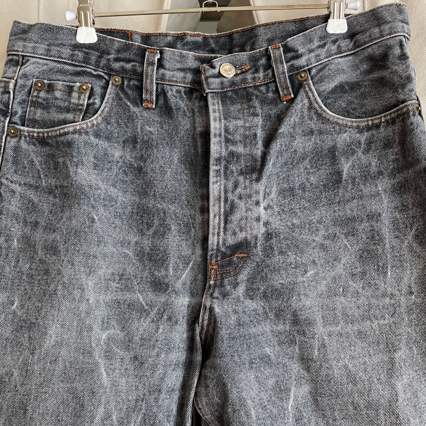 501 Jeans Regular Straight Washed Black
