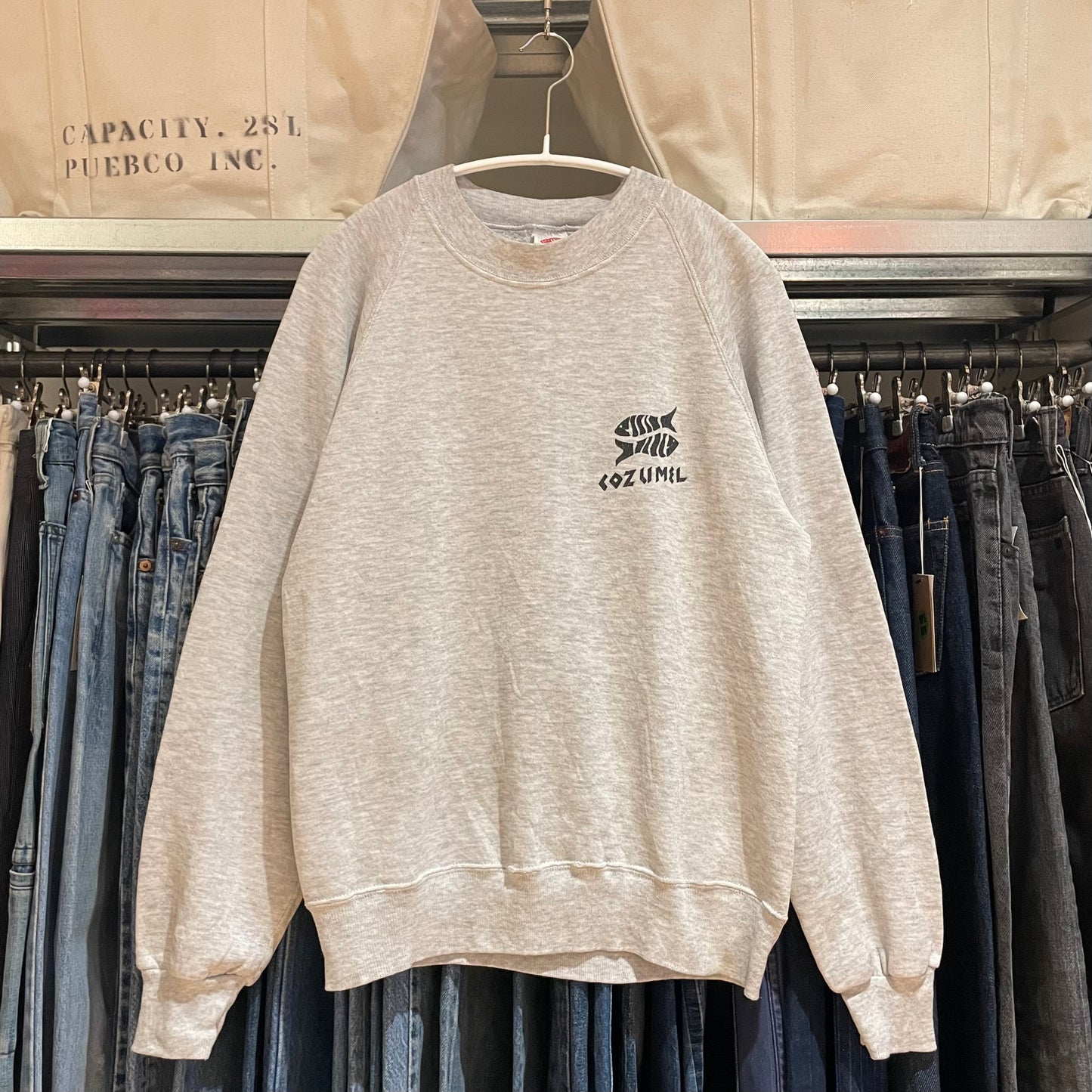 COZUMEL Tubular Sweatshirt Melange Gray