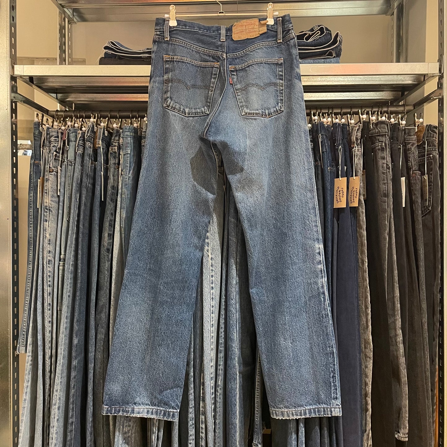 501 Jeans Regular Medium Straight Washed Blue