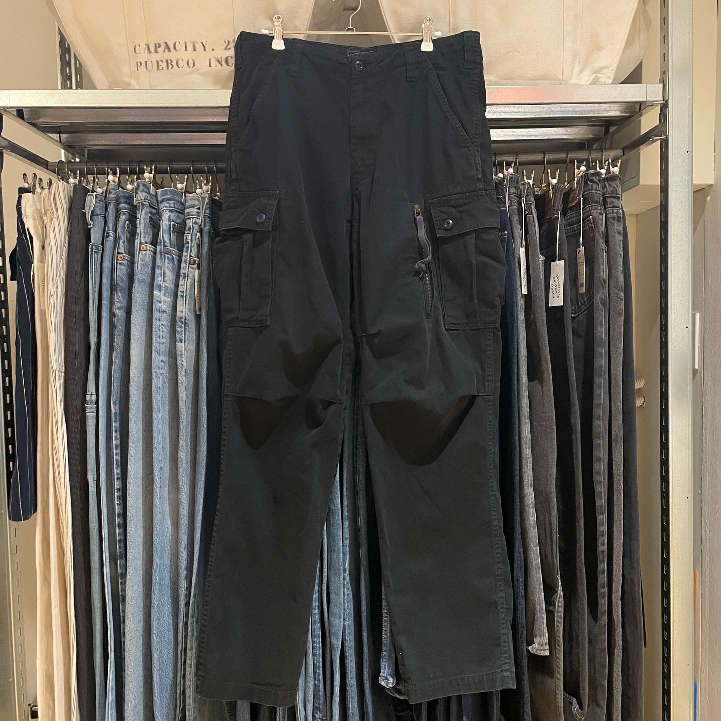 Multi Pocket Cargo Pants Dark Navy
