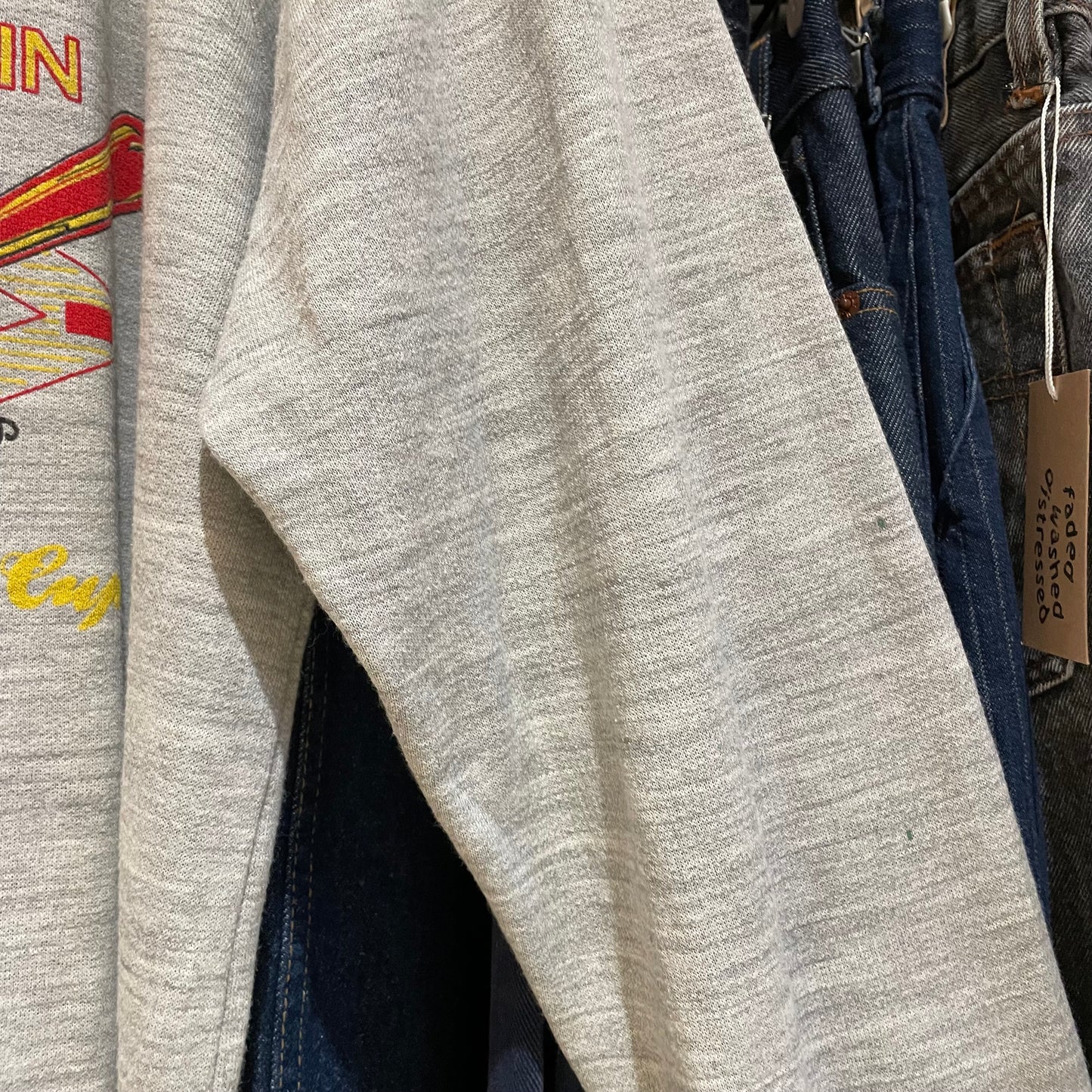 Be Ready Baseball Sweatshirt Gray