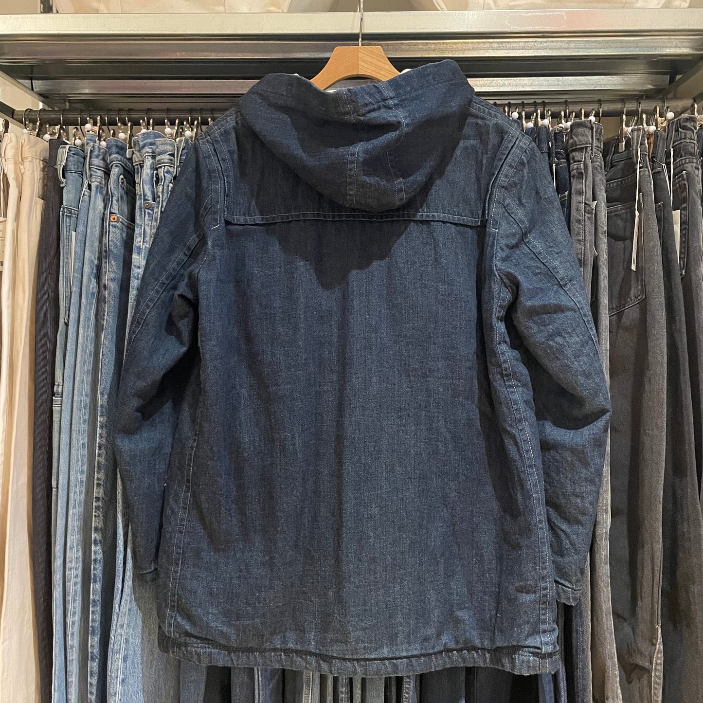 Indigo Denim Duffle Coat
