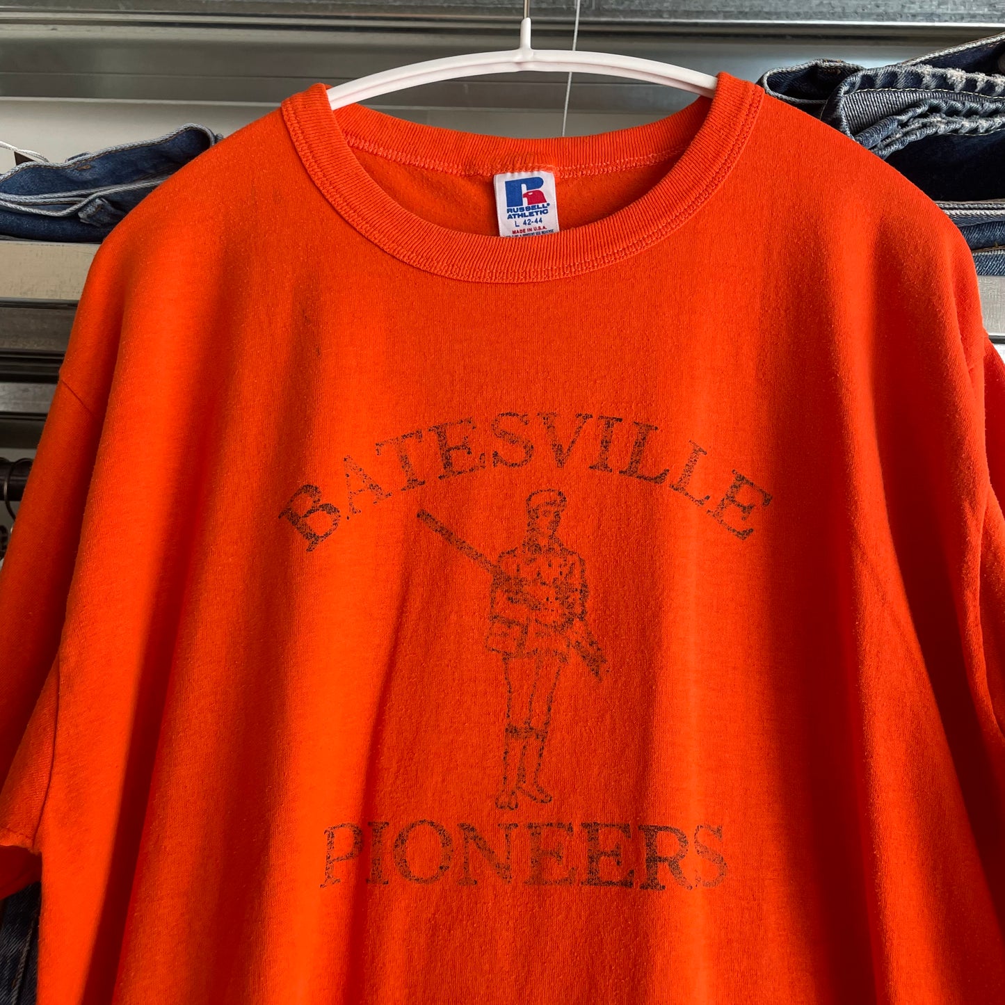 Batesville Pioneers Mascot Tee Orange