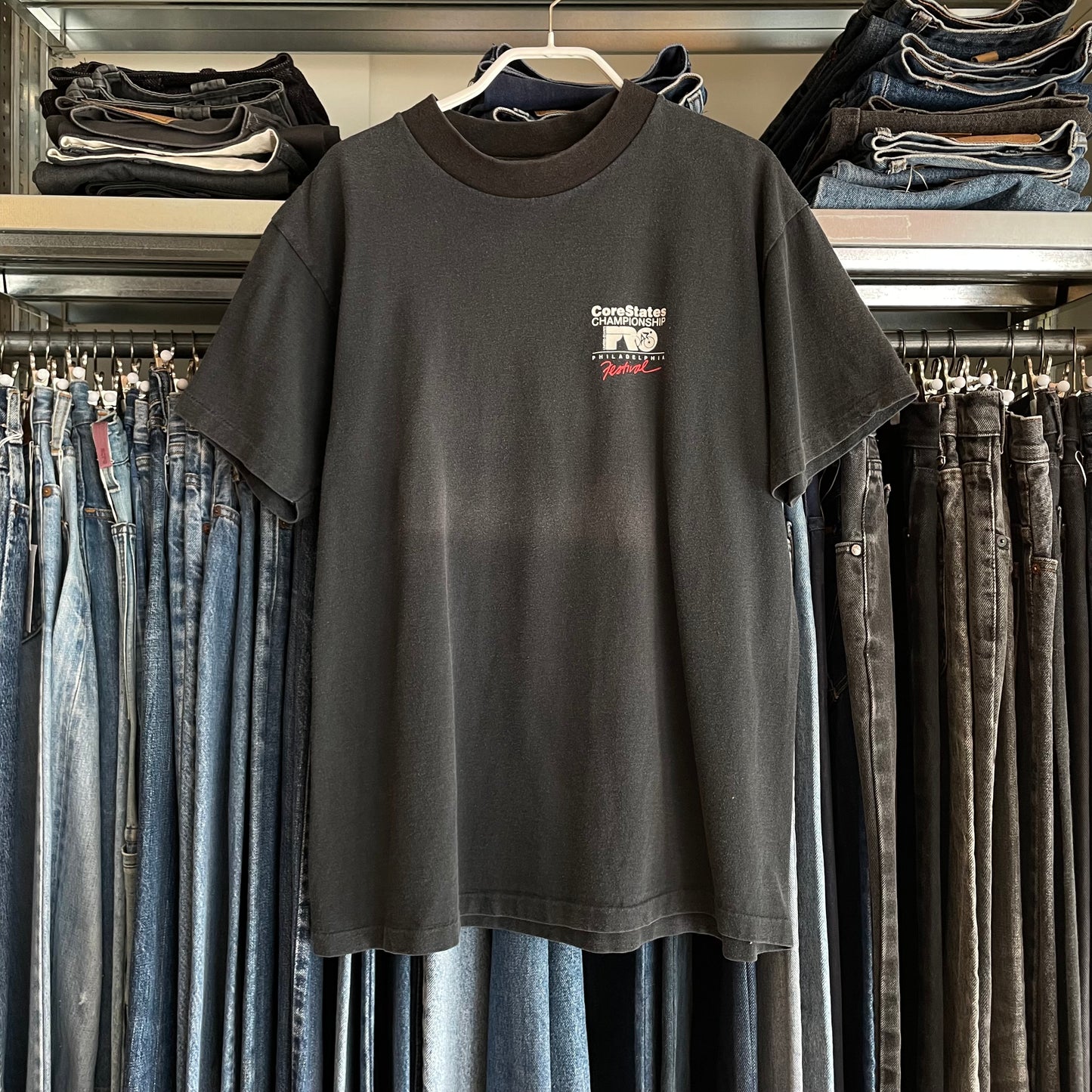 CoreStates Championship T-Shirt Black Faded