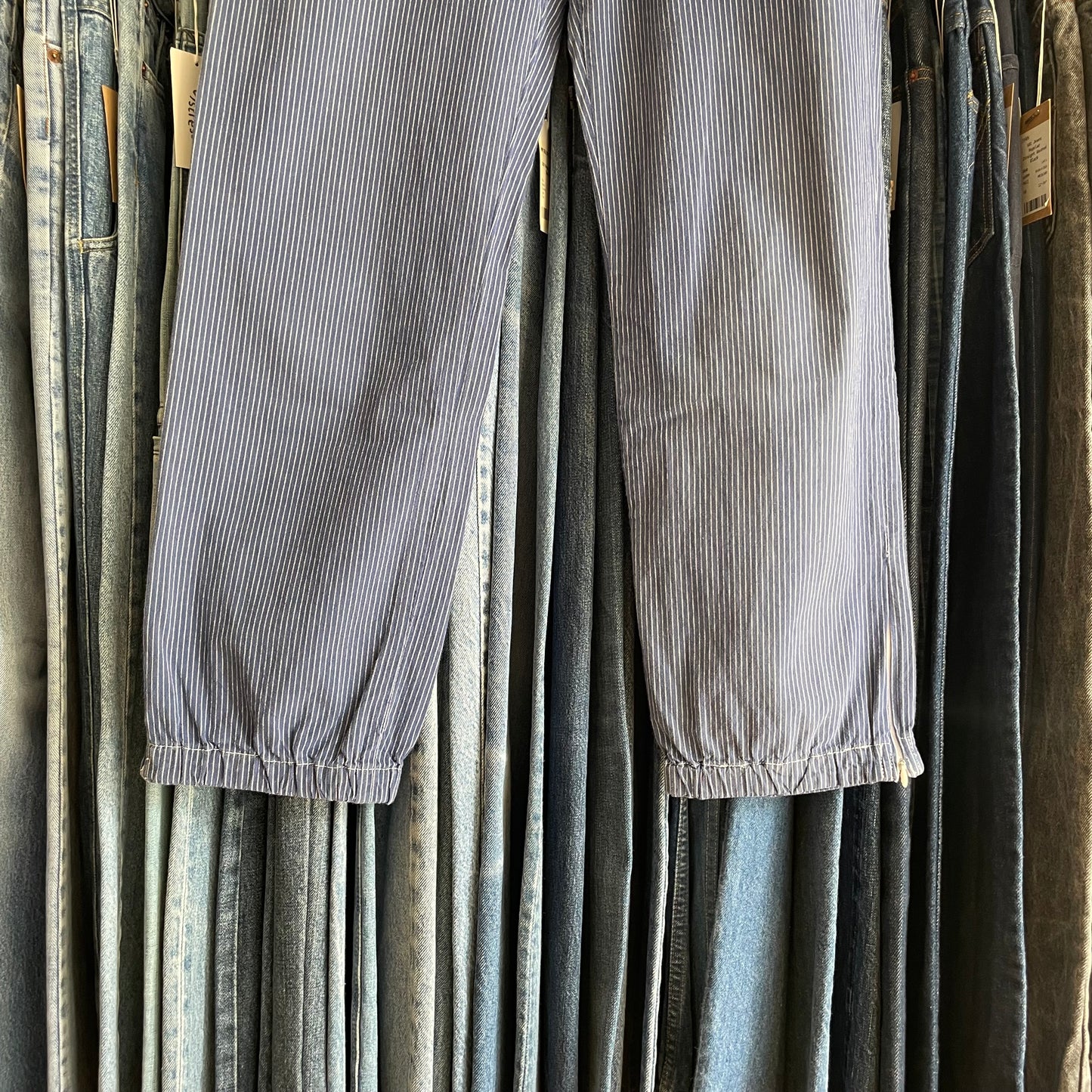 Hickory Cotton Workwear Pants Drawstring