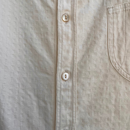 Shawl Collar Shirt Ivory