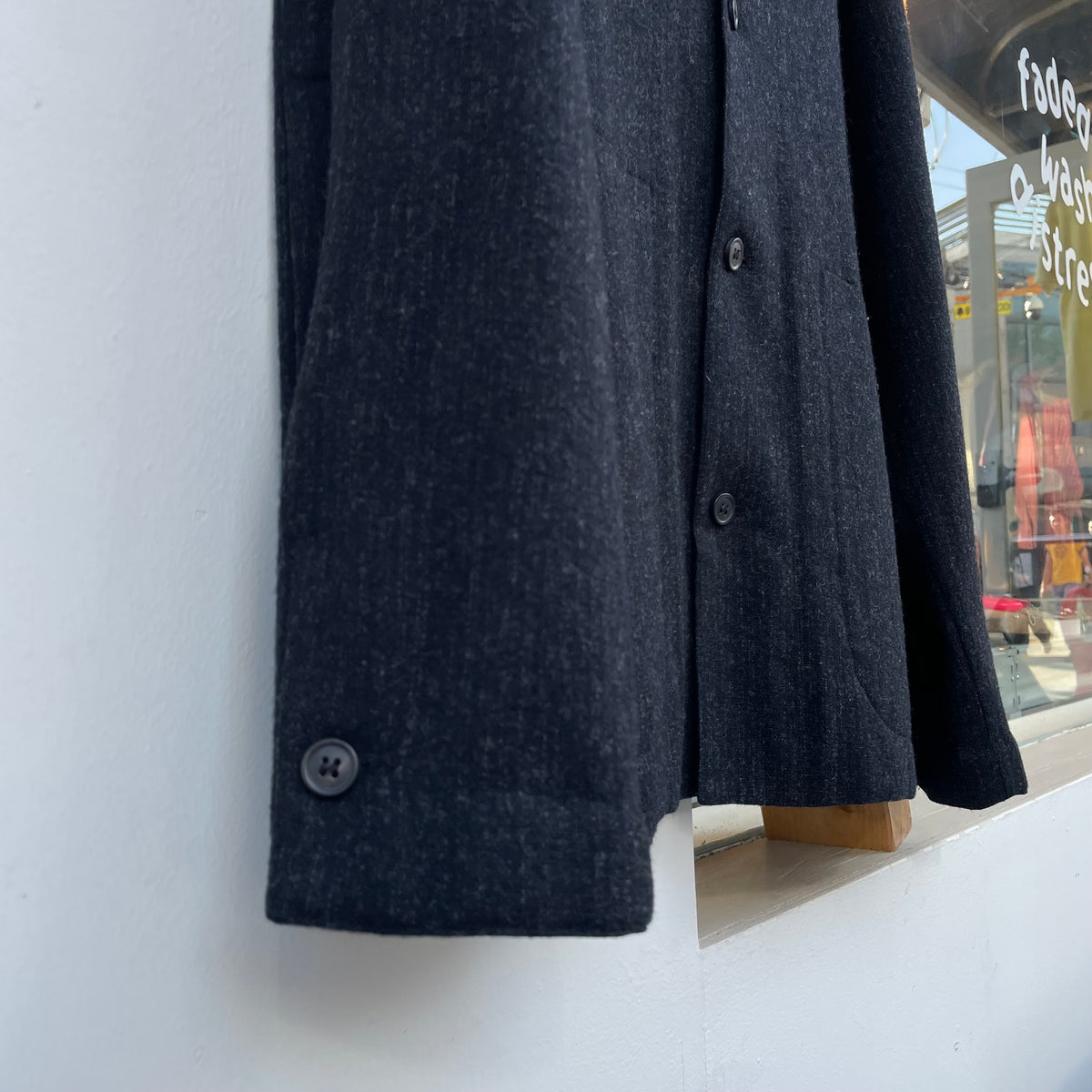Single Breasted Wool Jacket Black