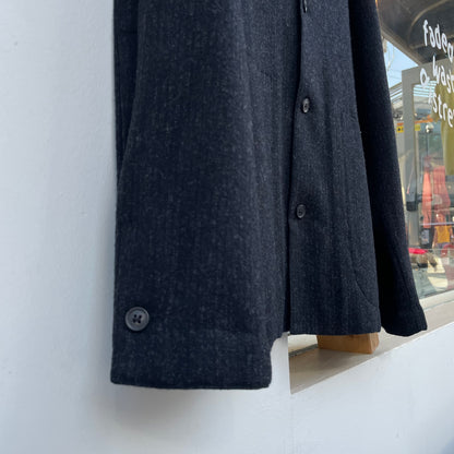 Single Breasted Wool Jacket Black