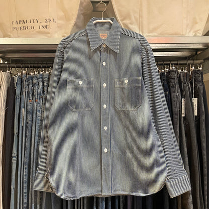 Striped Work Shirt Blue/White